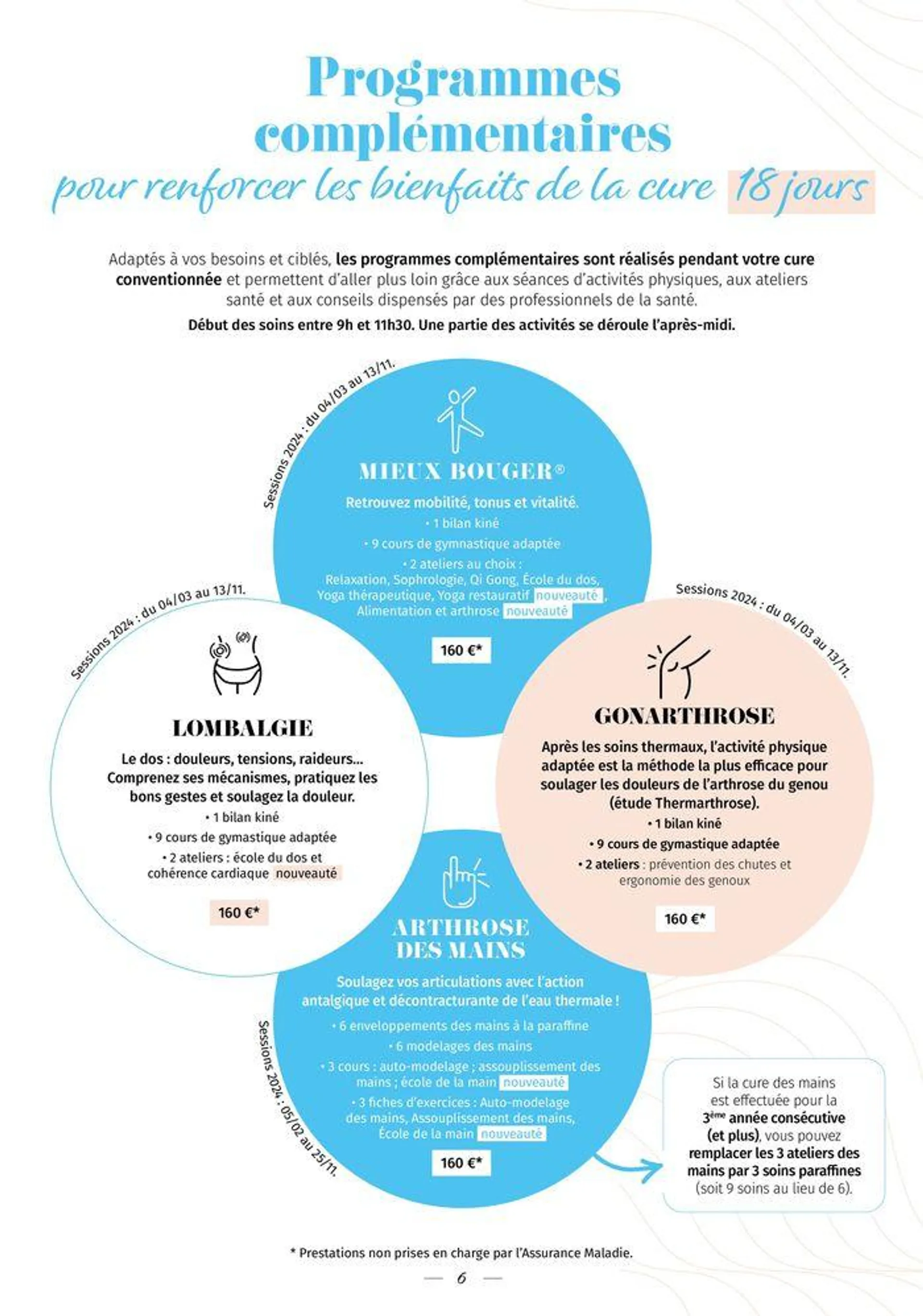 ValVital Brochure établissement Aix-les-Bains 2024 du 11 avril au 14 décembre 2024 - Catalogue page 6