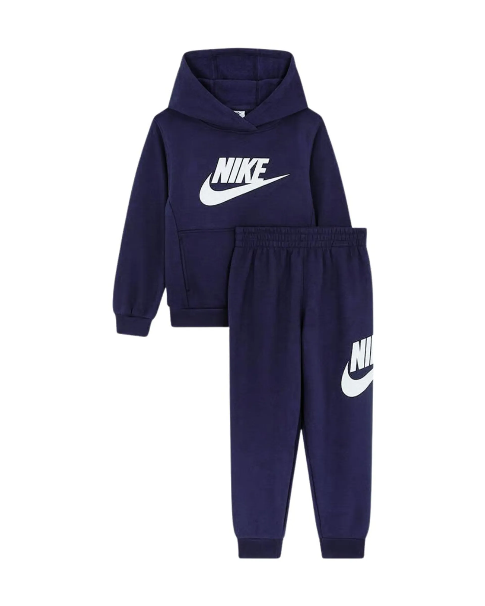 Ensemble survêtement Nike Club Fleece Enfant - Bleu Marine/Blanc