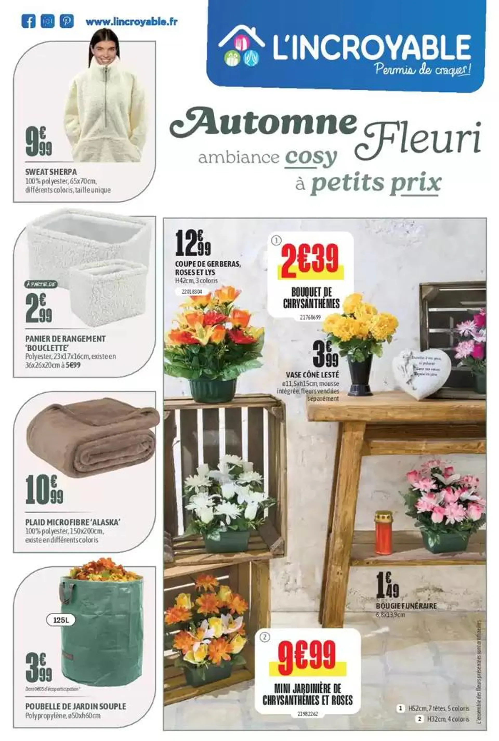 Automne Fleuri ambiance cosy à petits prix - 1