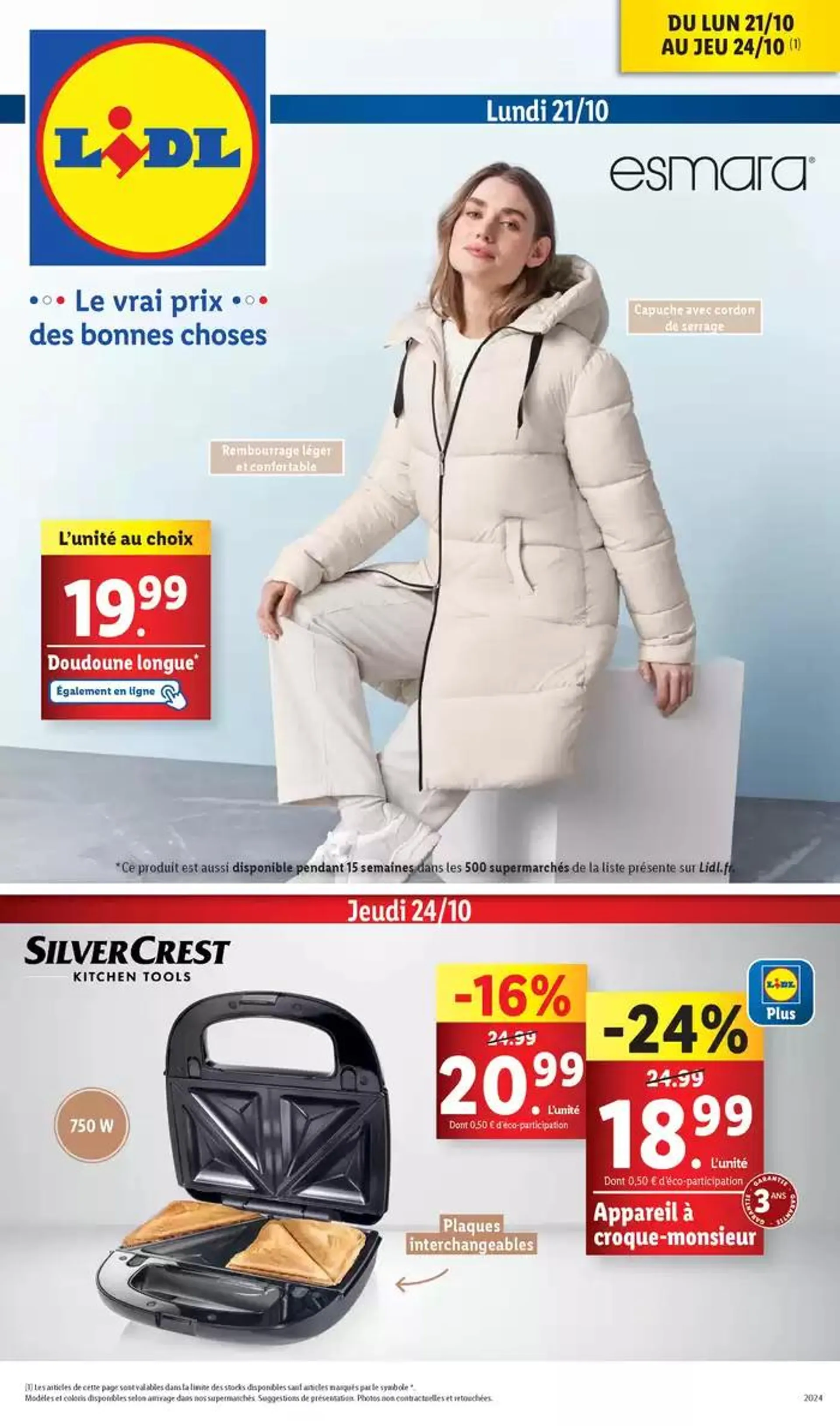 Skiez à prix réduit en profitant des bonnes affaires sur notre marque de sport Crivit du 22 octobre au 24 octobre 2024 - Catalogue page 1