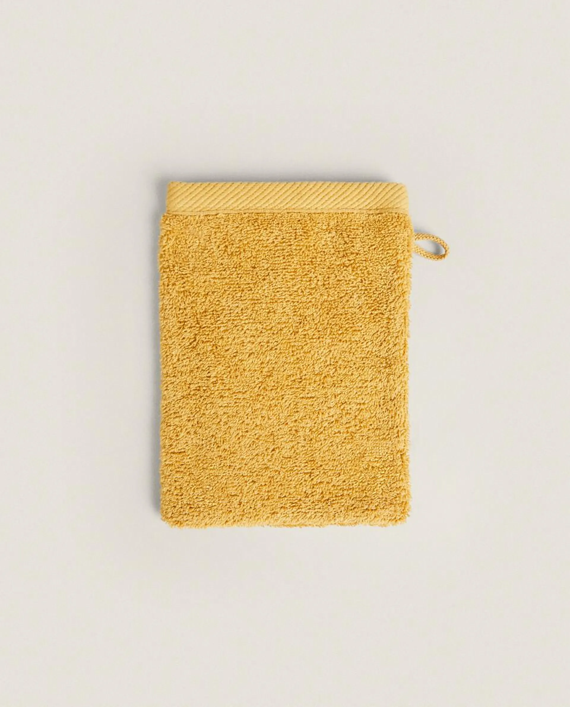 COTTON TERRY BATH-MITT