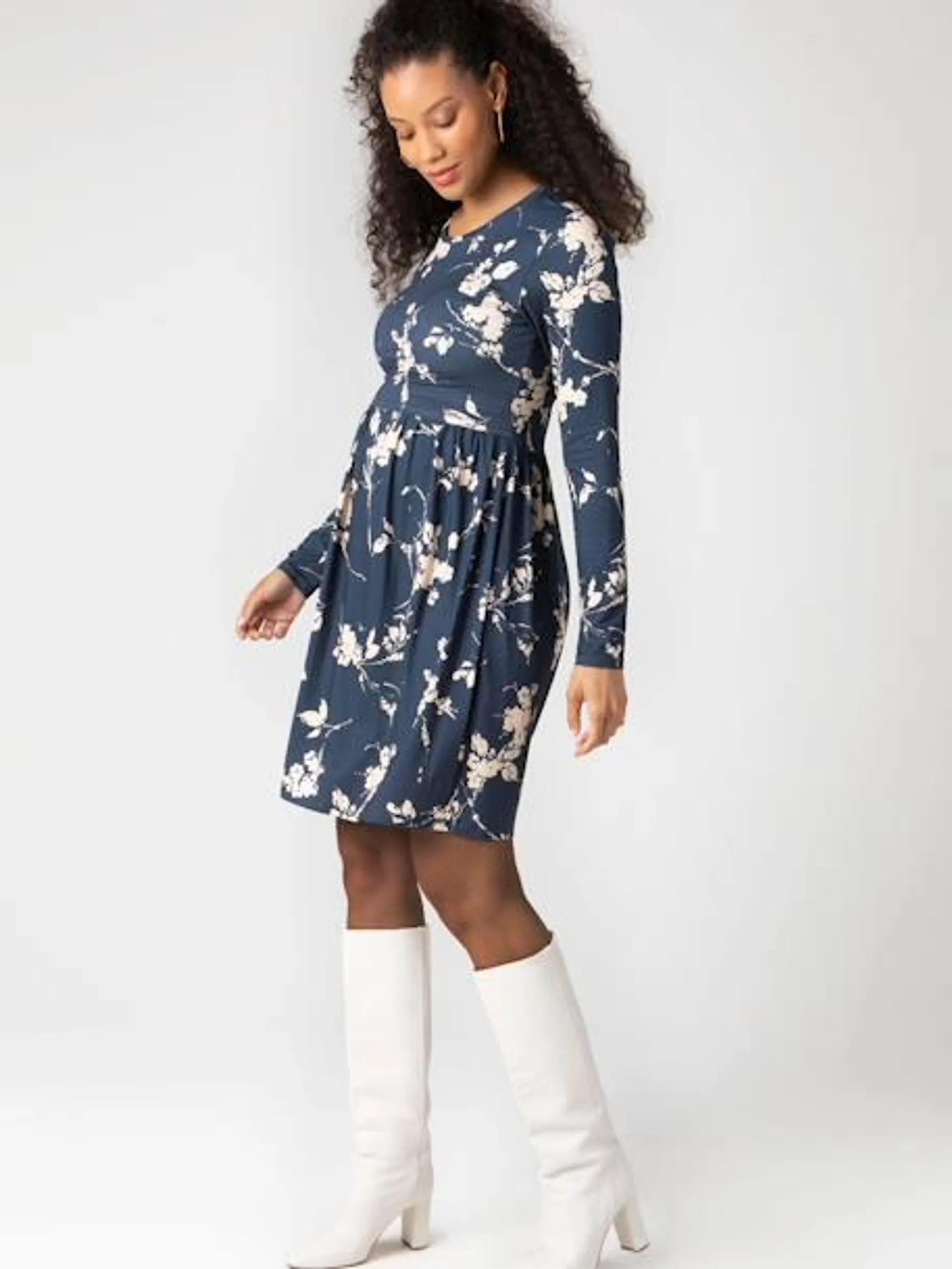 Robe de grossesse Limbo ENVIE DE FRAISE - rayé bleu