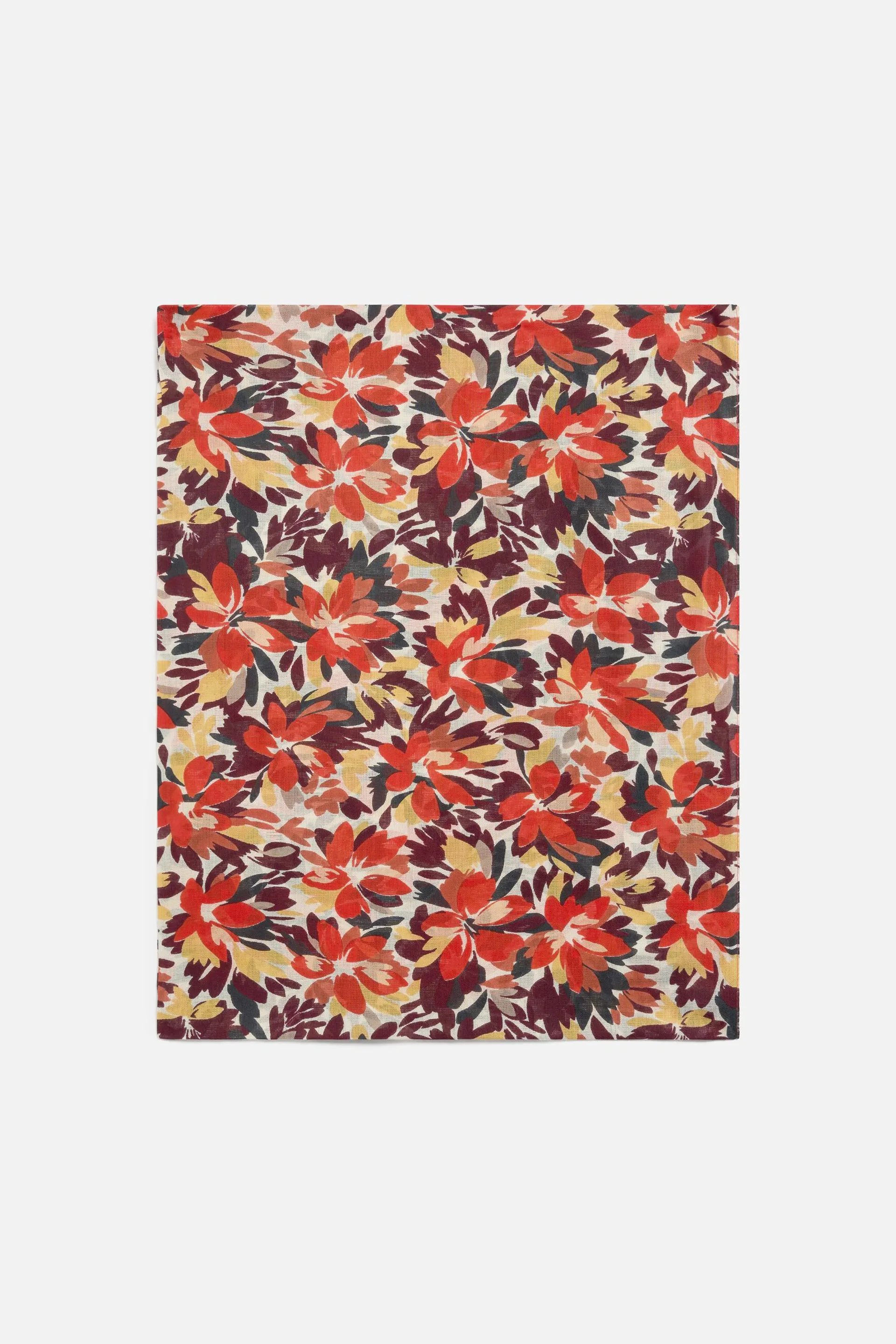 Foulard lio orange fonce femme