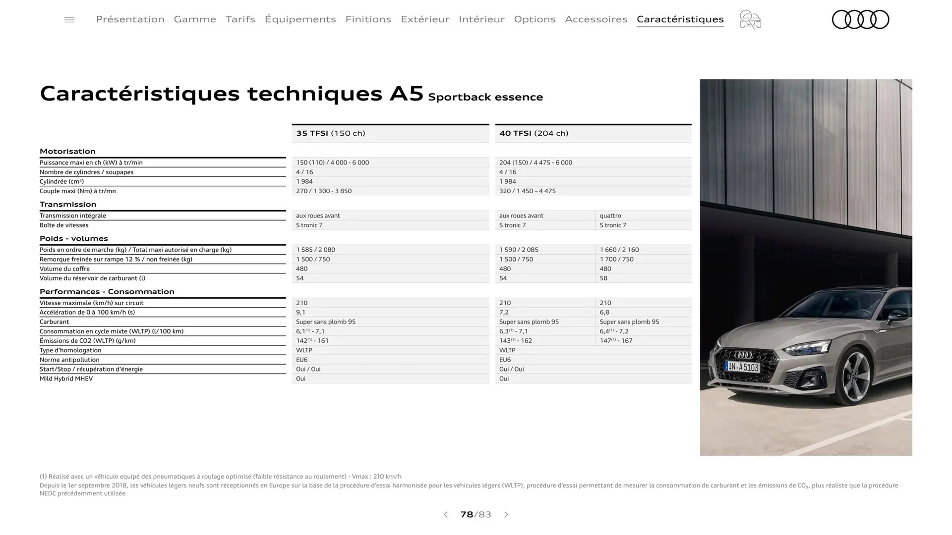 Catalogue Audi du 8 août au 8 août 2024 - Catalogue page 78