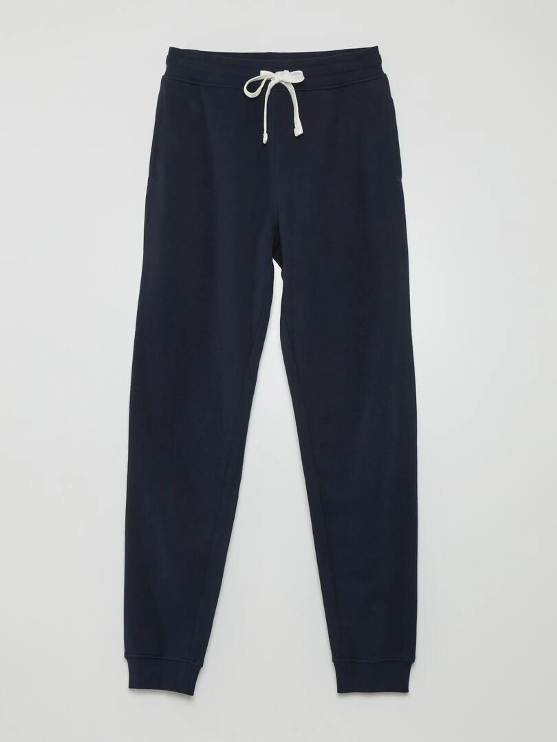 Pantalon jogging en molleton - Bleu marine