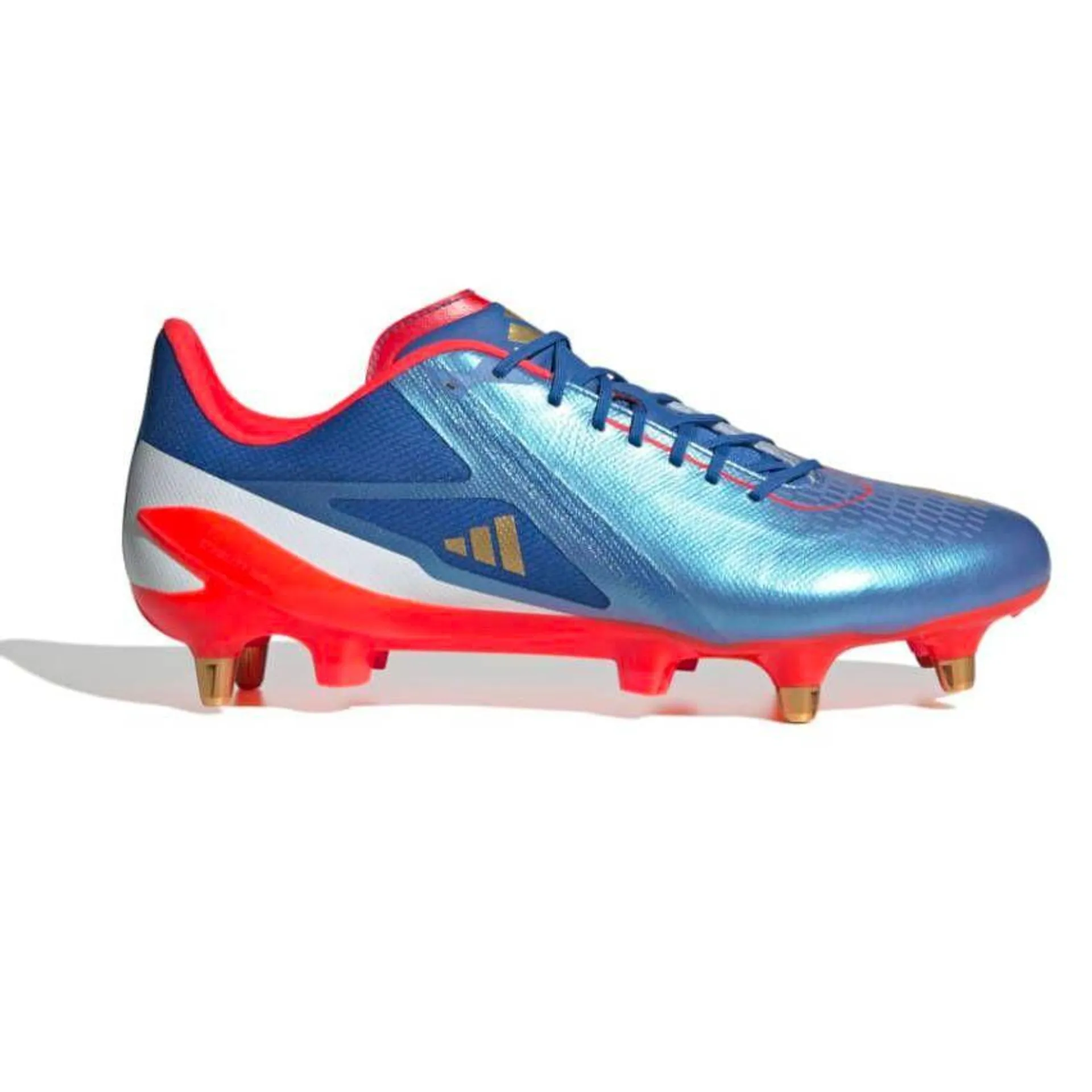 Chaussures Rugby Adizero RS15 Pro SG Crampons Hybrides Tout Terrain Bleu/Blanc/Rouge – Adidas