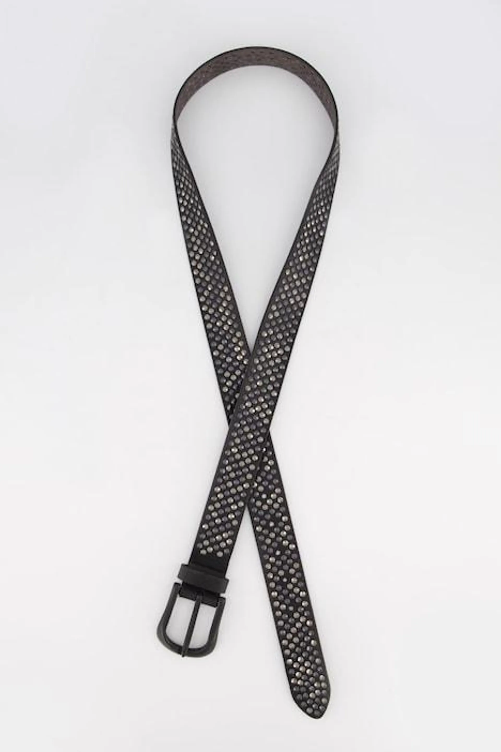 Ceinture, rivets fantaisie, cuir