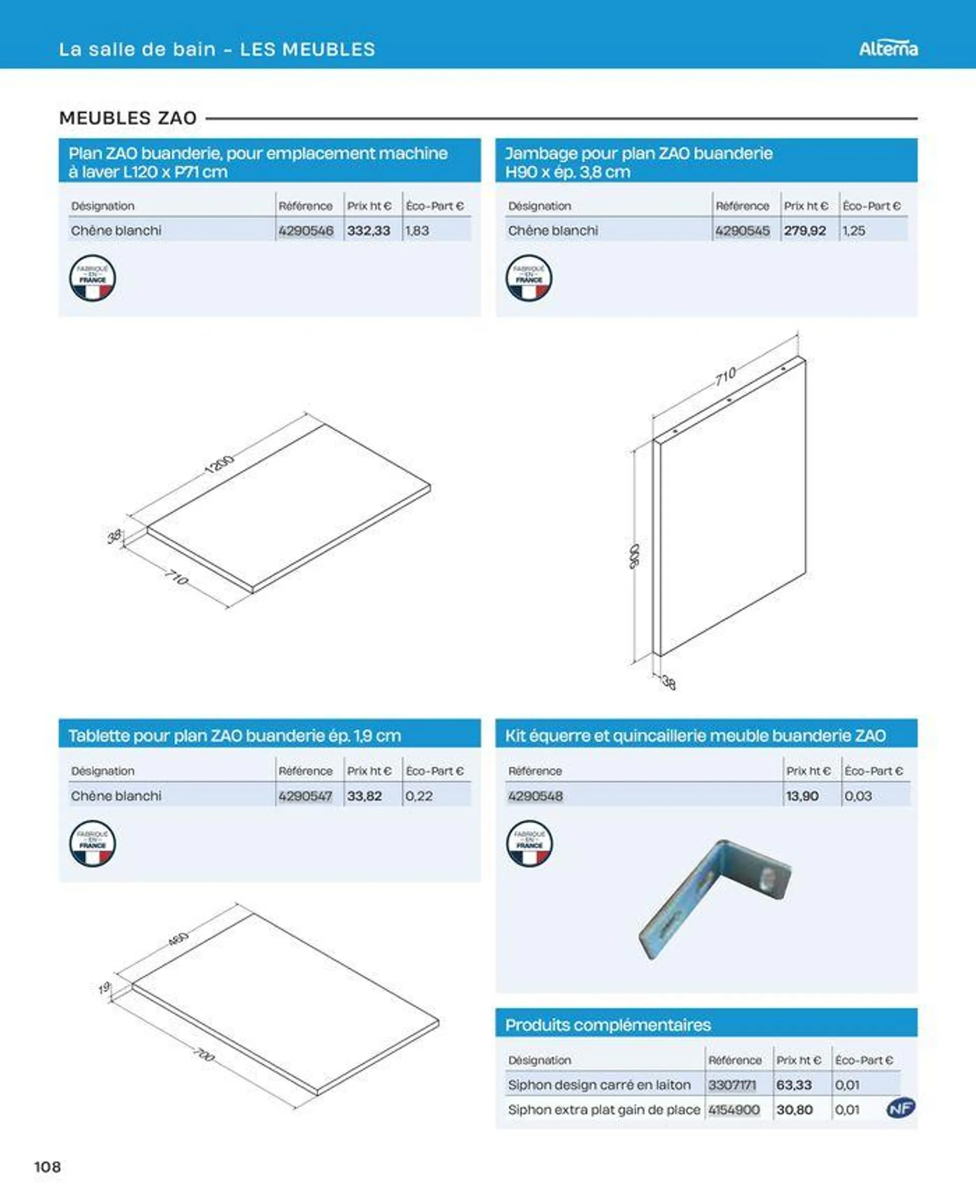 La salle de bain en toute sérénité du 2 juillet au 31 décembre 2024 - Catalogue page 108