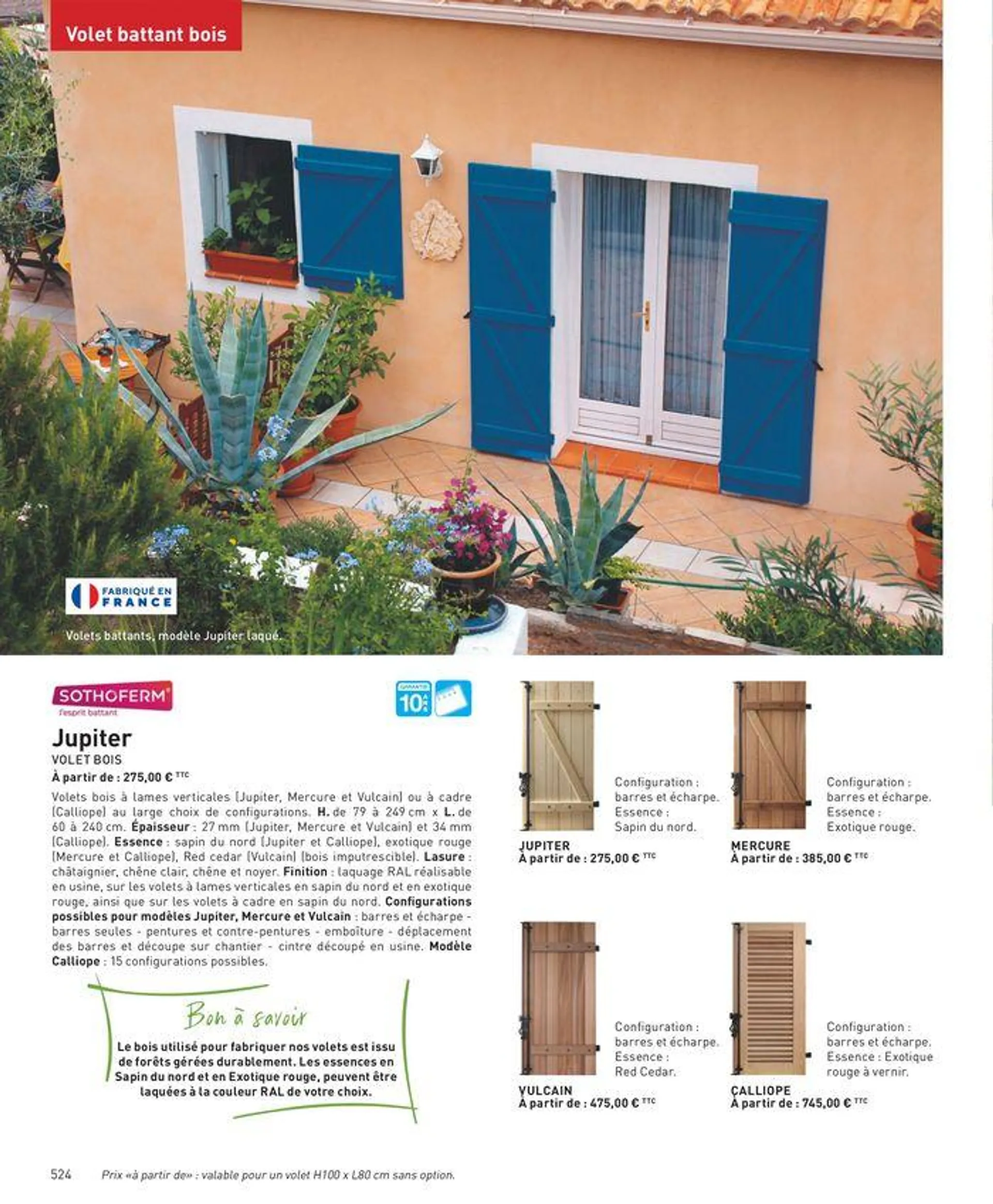 Sélection Intérieur & Extérieur 2024 du 5 avril au 31 décembre 2024 - Catalogue page 524