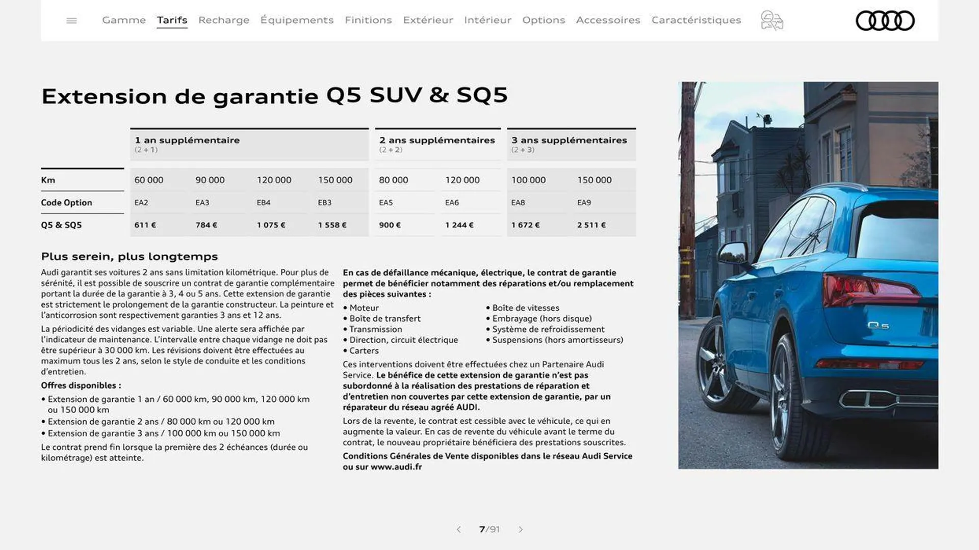 Audi Q5 & SQ5 du 20 août au 31 décembre 2024 - Catalogue page 7