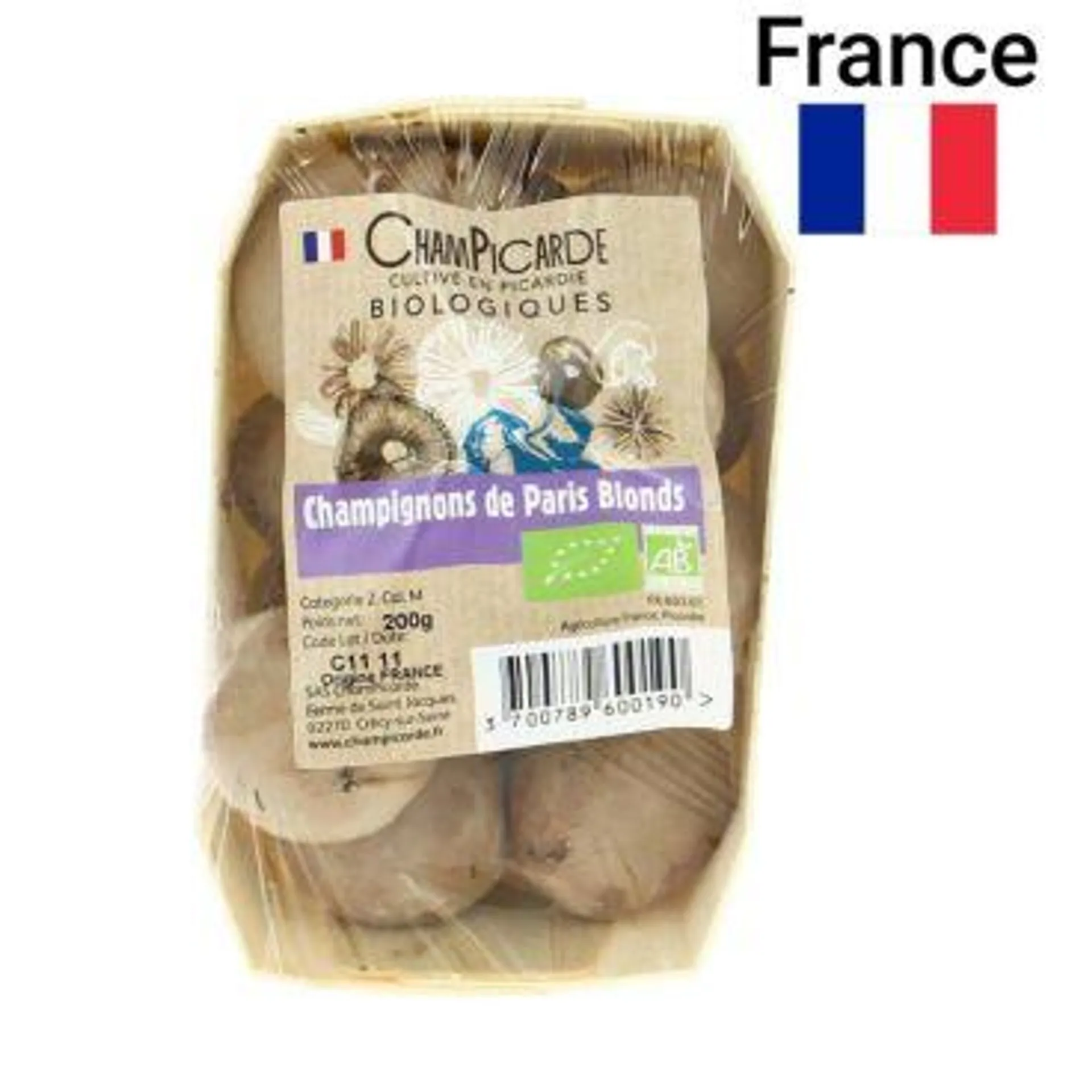 Champignons Mix Barquette 250g Bio