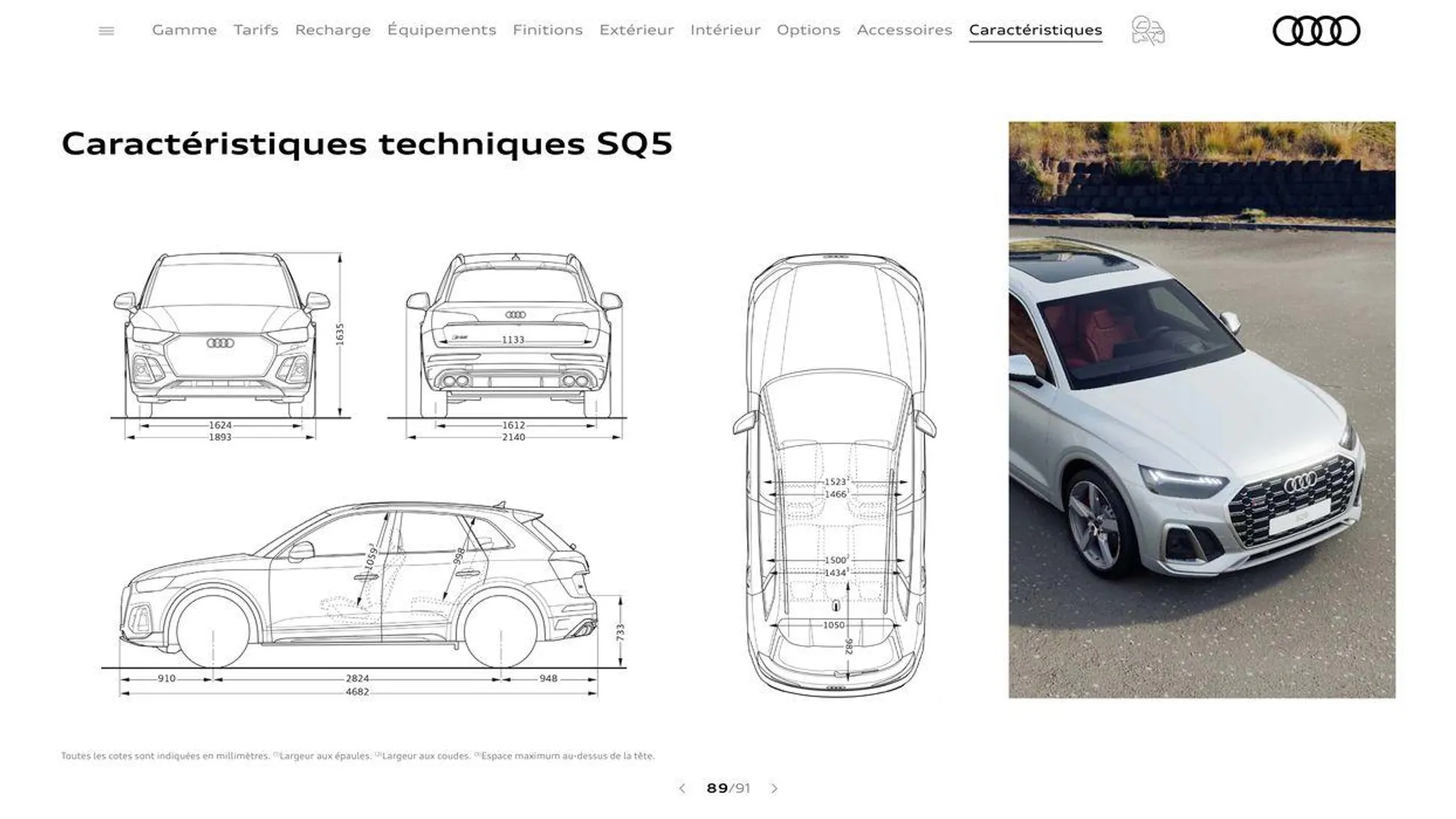 Audi Q5 & SQ5 du 20 août au 31 décembre 2024 - Catalogue page 89