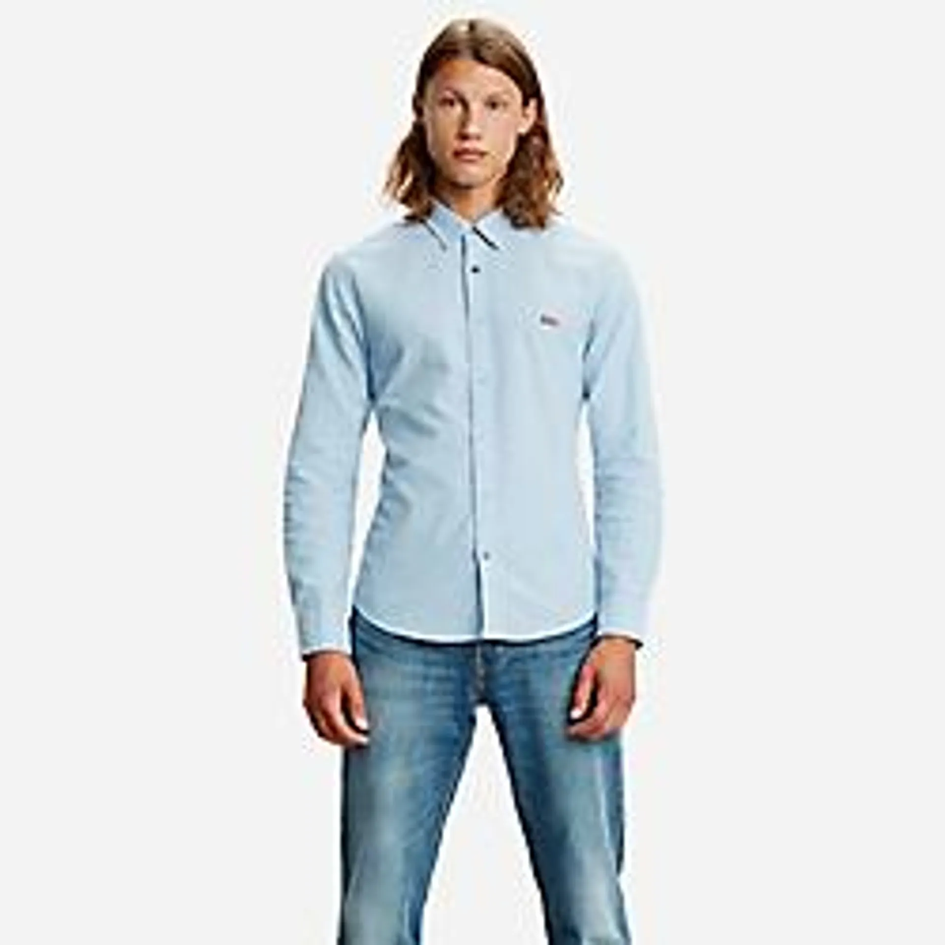 Chemise à manches longues homme LS BATTERY HM SLIM 0005 ALLUR