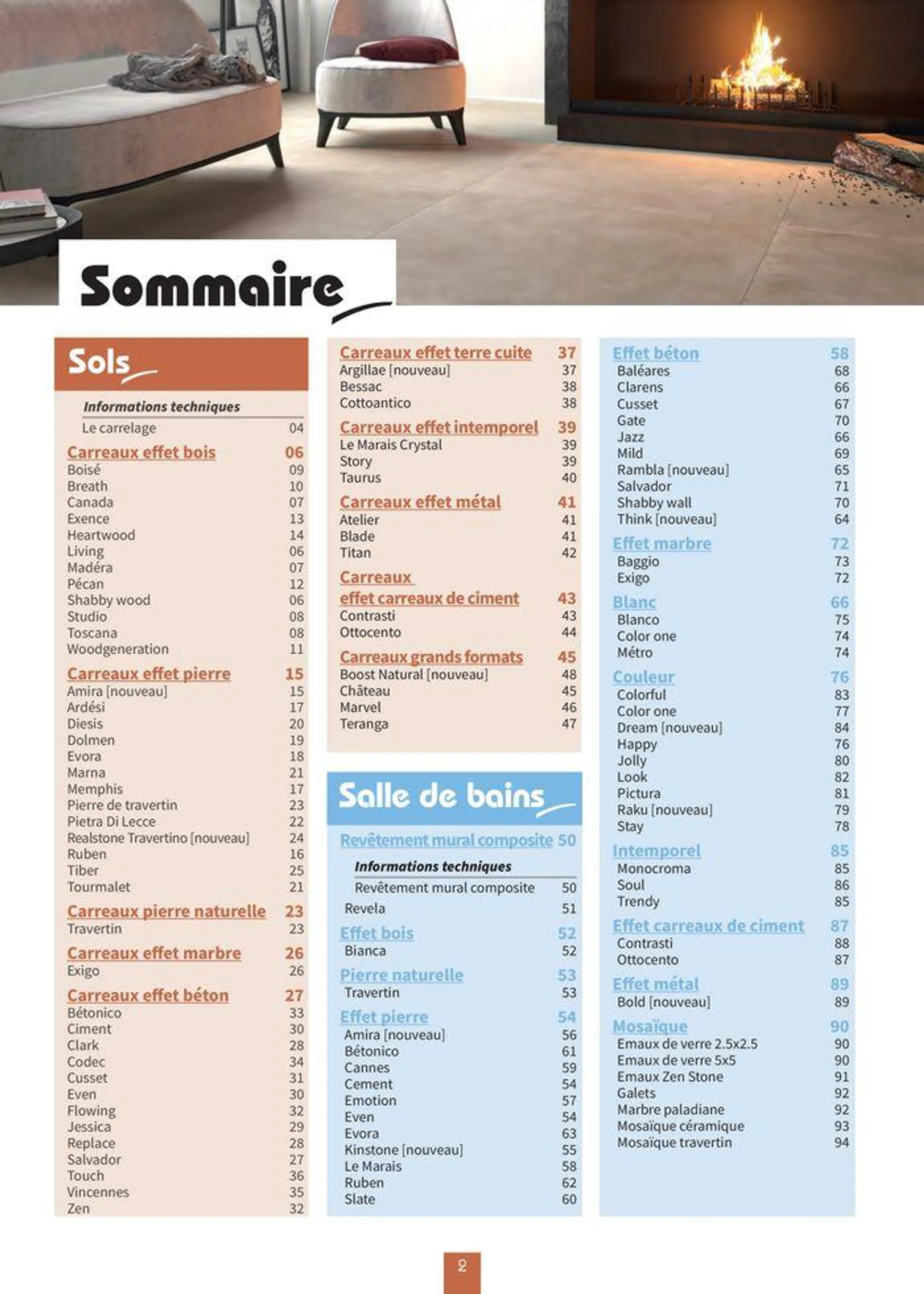 Carrelage & Parquet 2024-2025 du 22 août au 31 mai 2025 - Catalogue page 4