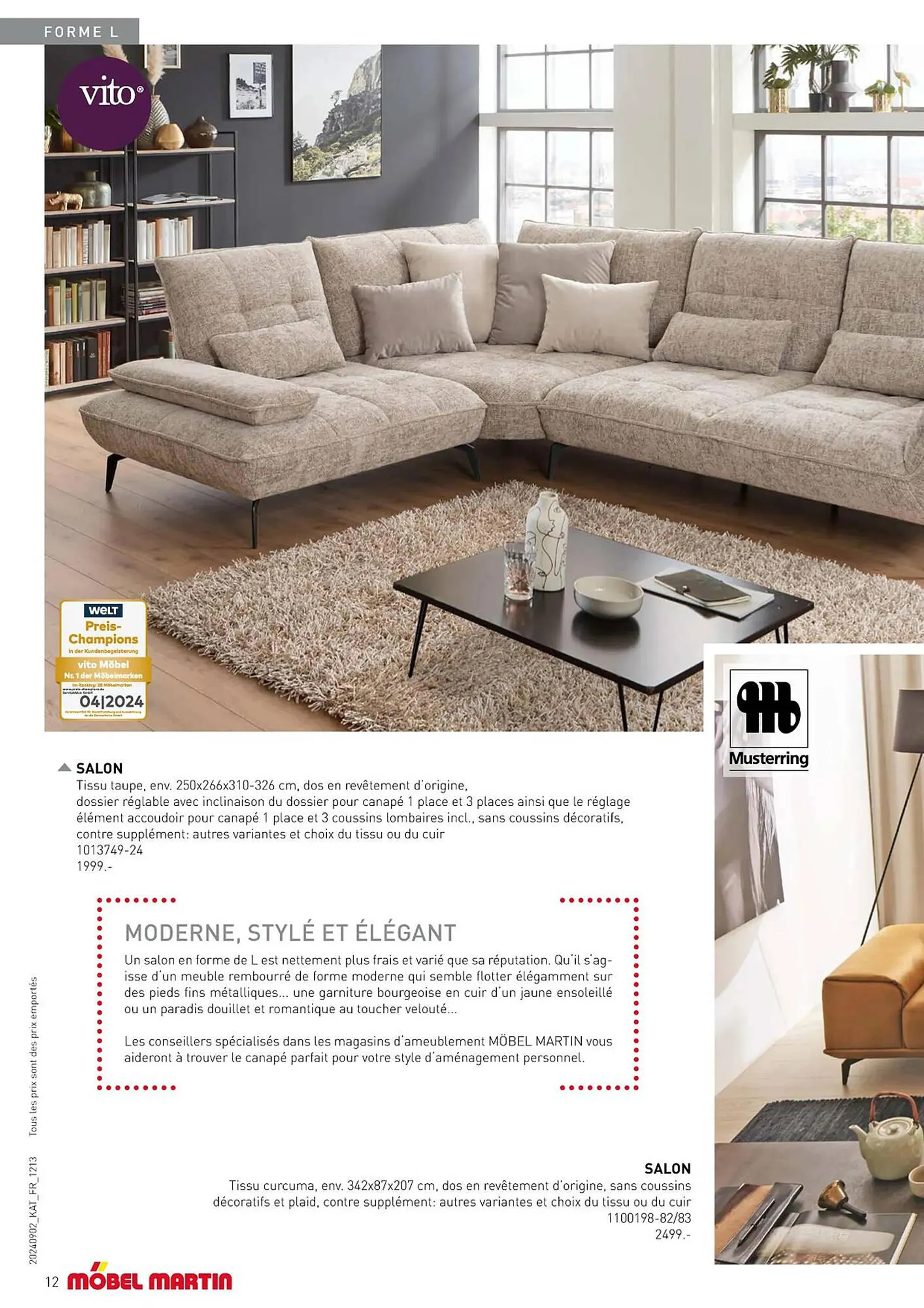 Catalogue Möbel Martin du 27 septembre au 31 décembre 2024 - Catalogue page 12