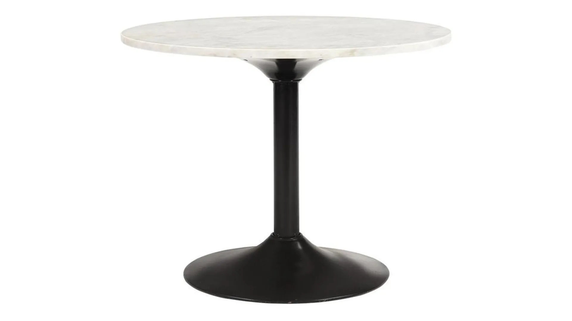 Table basse en marbre et métal noir D60 cm COPEN