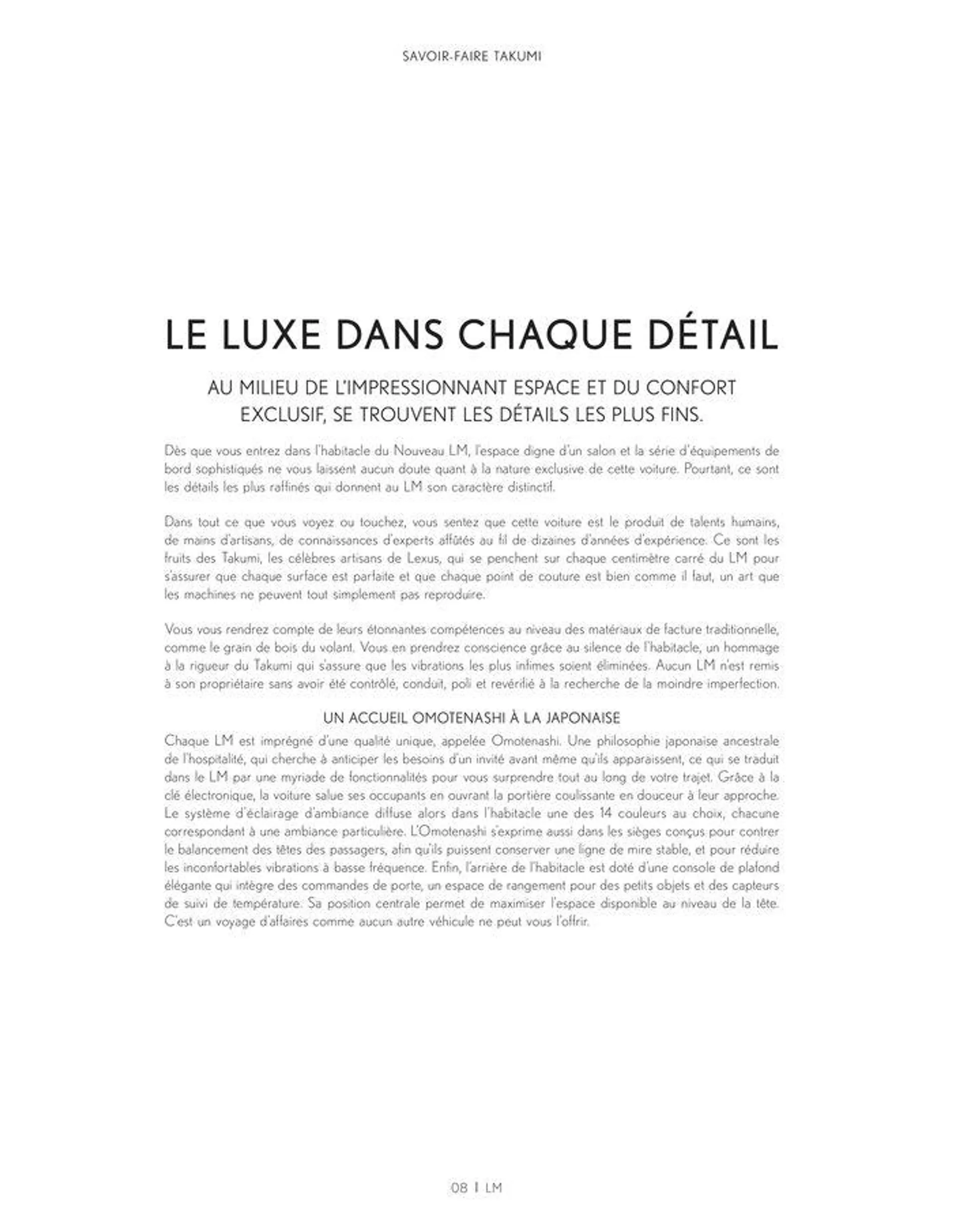 Lexus NOUVEAU LM  du 24 juin au 28 février 2025 - Catalogue page 8