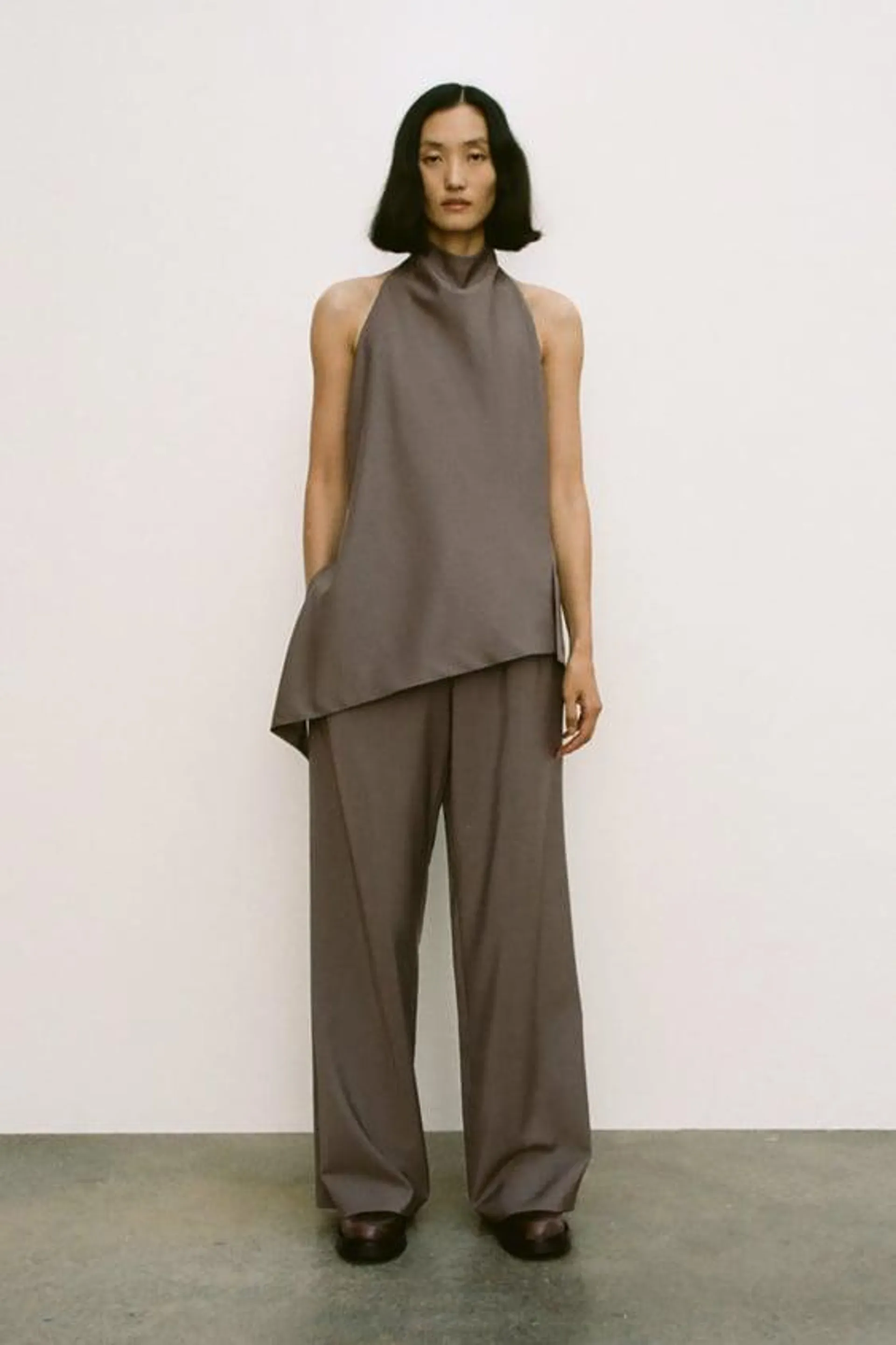 HAUT MINIMAL À ENCOLURE AMÉRICAINE EN LAINE COLLECTION ZW