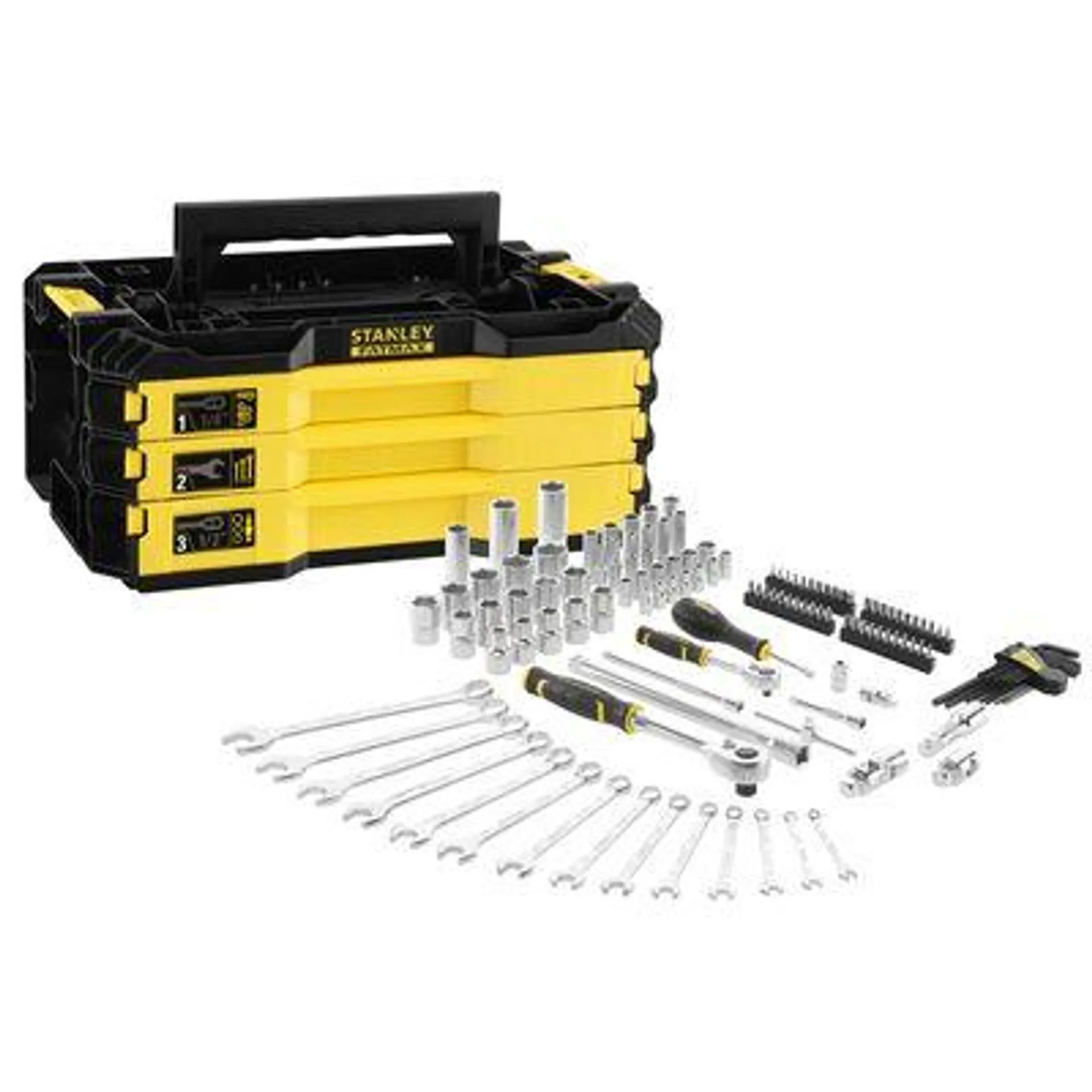 Boite à outils 3 tiroirs 126 outils Pro-Stack Fatmax STANLEY