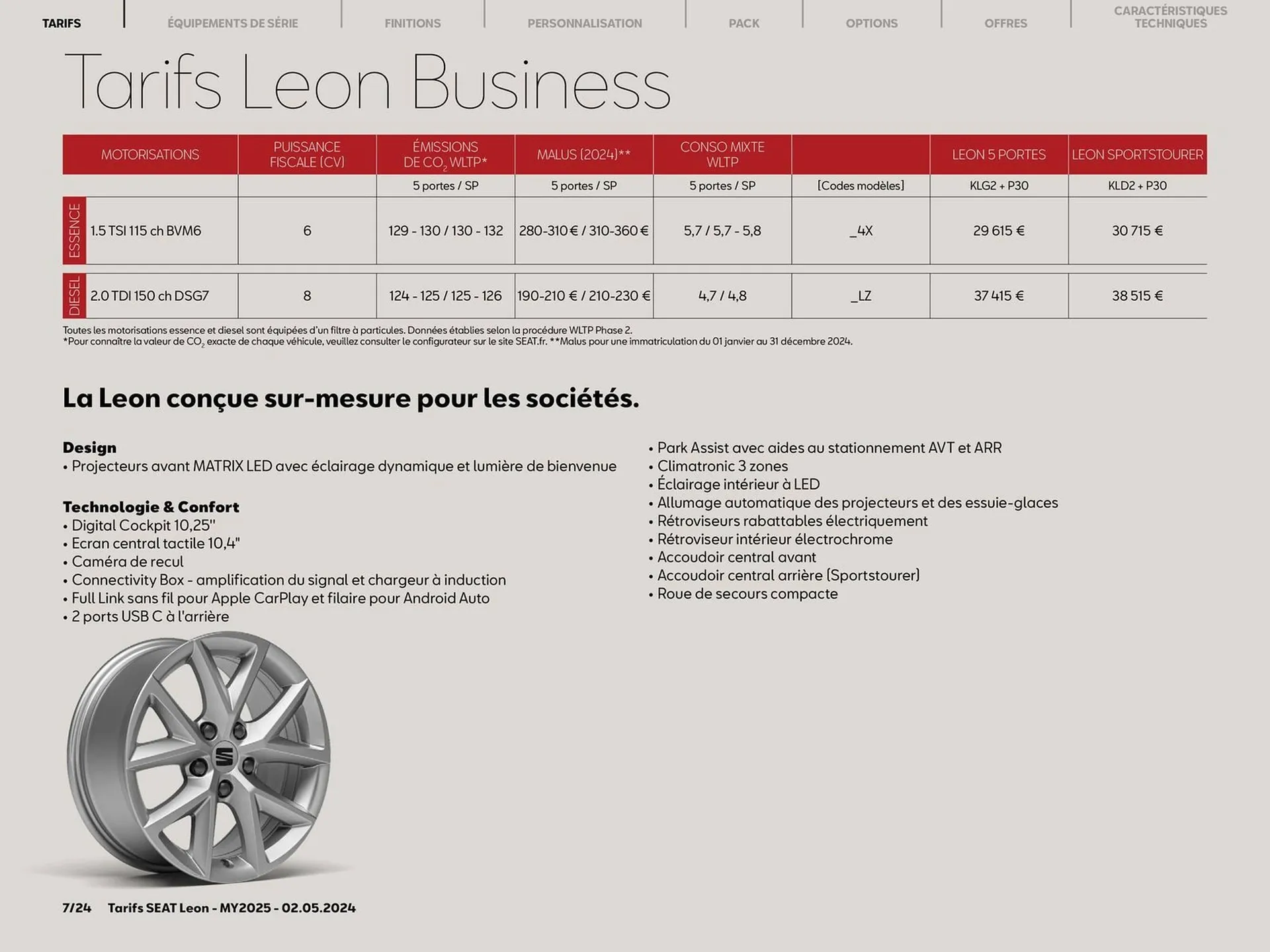 Catalogue SEAT  Leon 5 portes du 7 mai au 7 mai 2025 - Catalogue page 7