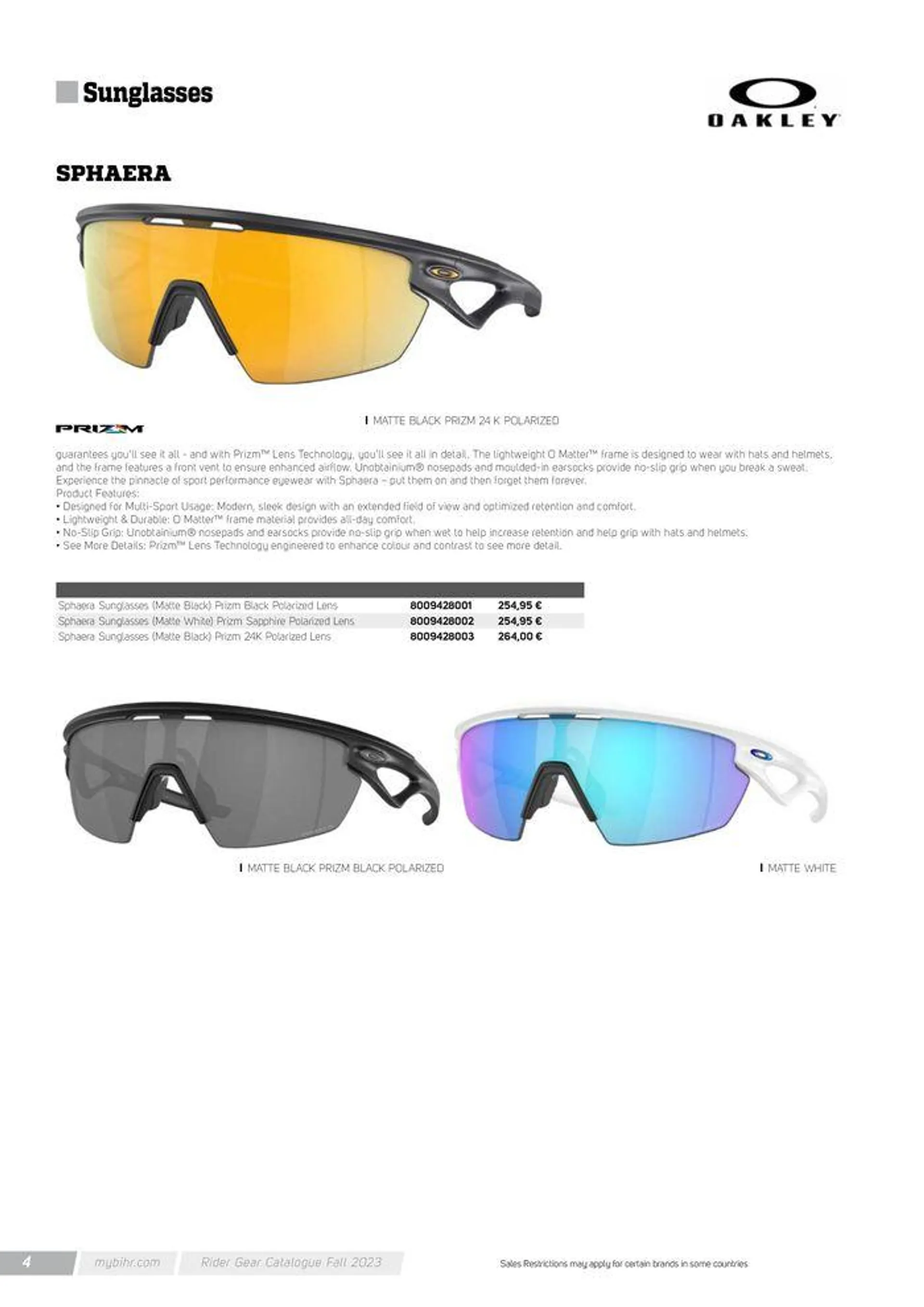 Lunettes de soleil OAKLEY Automne 2024 - 4