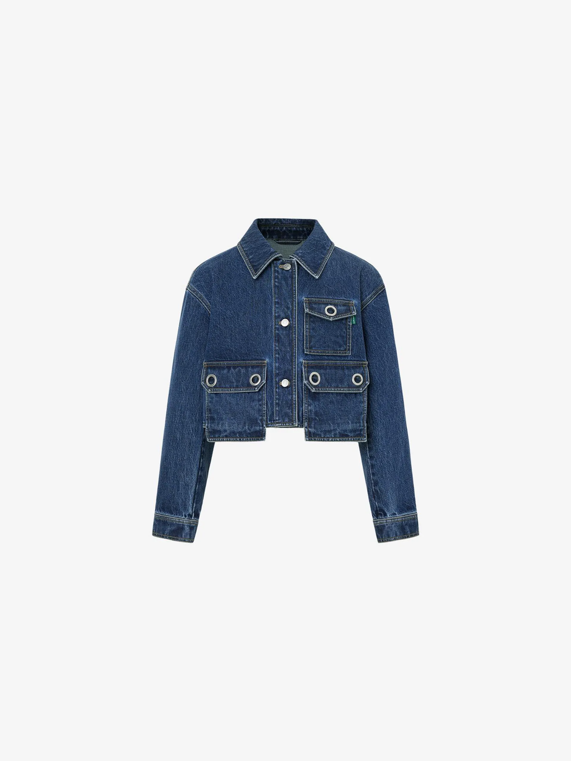 EUDE CROPPED DENIM JACKET