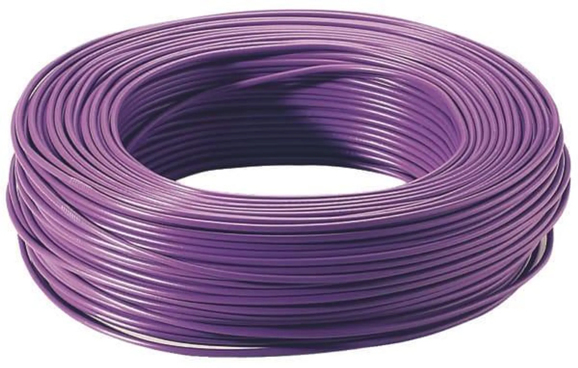 Fil électrique H07VU 1,5 mm² violet - 100 m