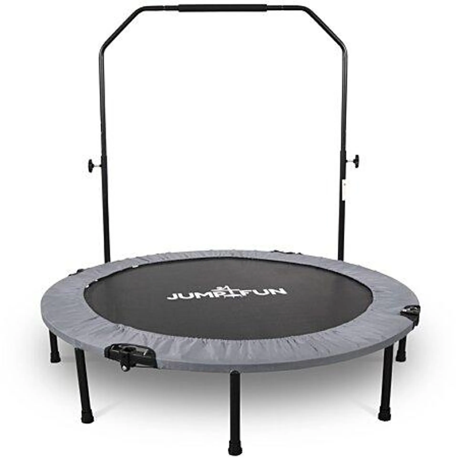 Mini Trampoline Fitness Double Barre Gris ø122 cm