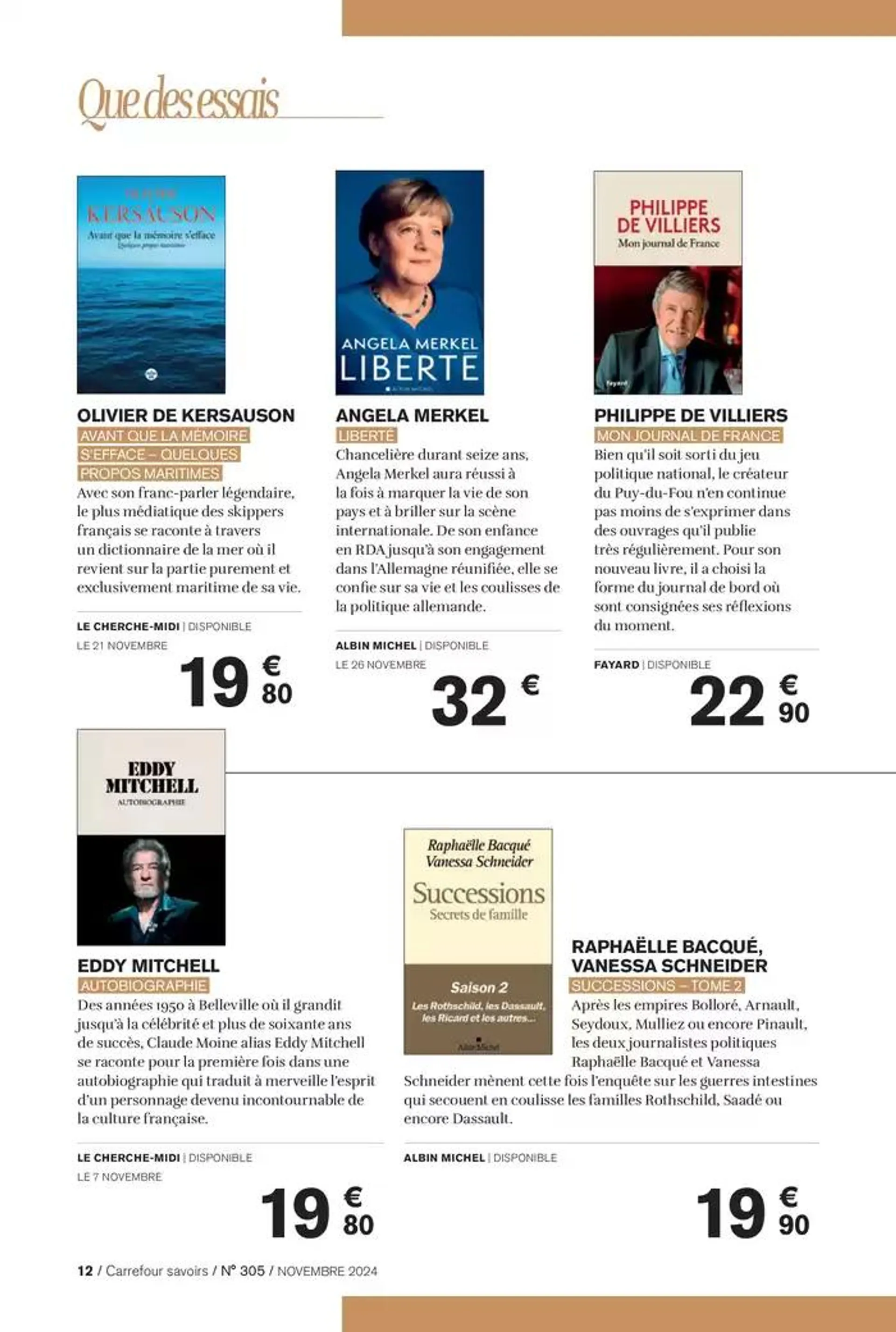 À CHACUN SA CULTURE du 1 novembre au 30 novembre 2024 - Catalogue page 12