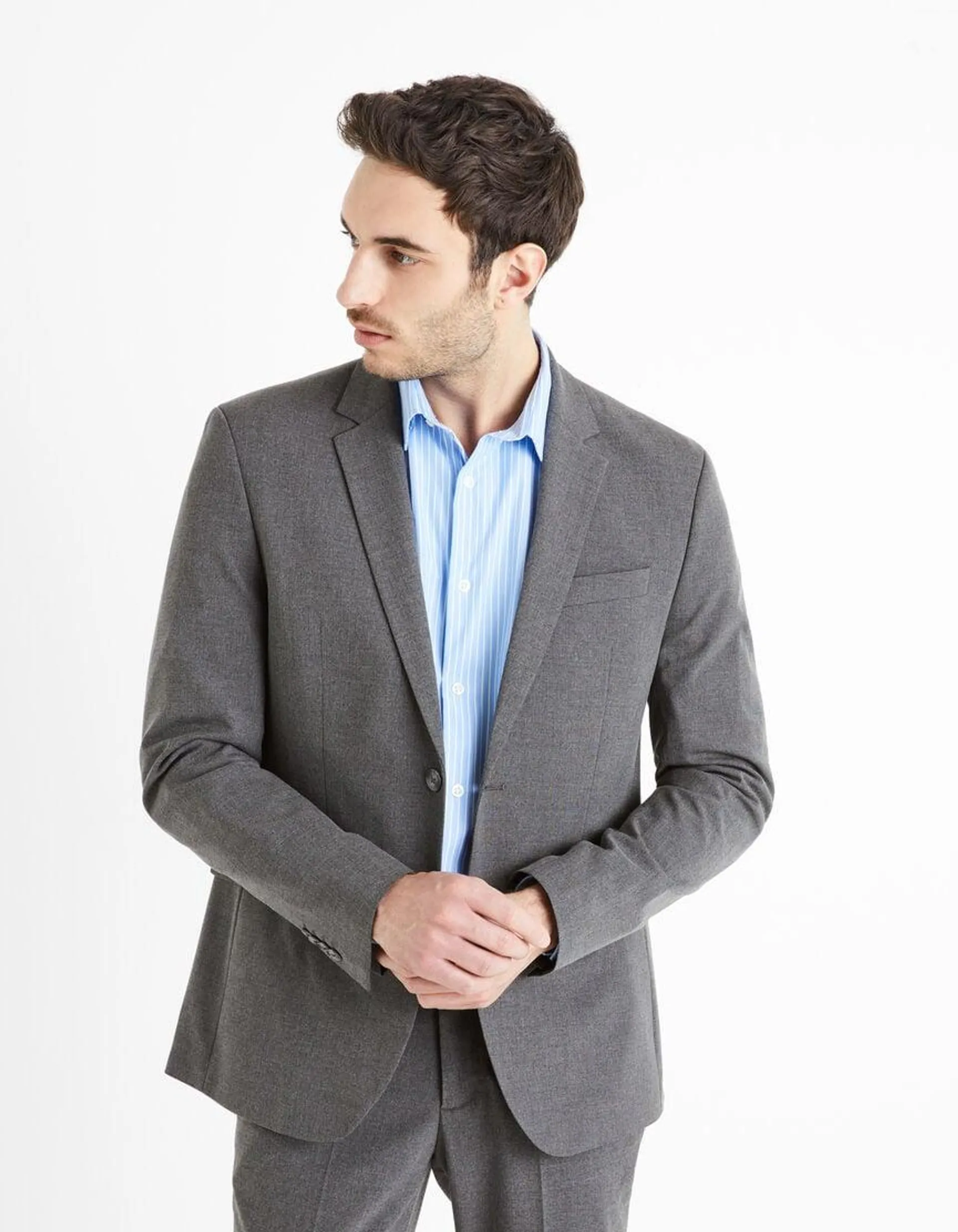 Veste de costume slim - gris