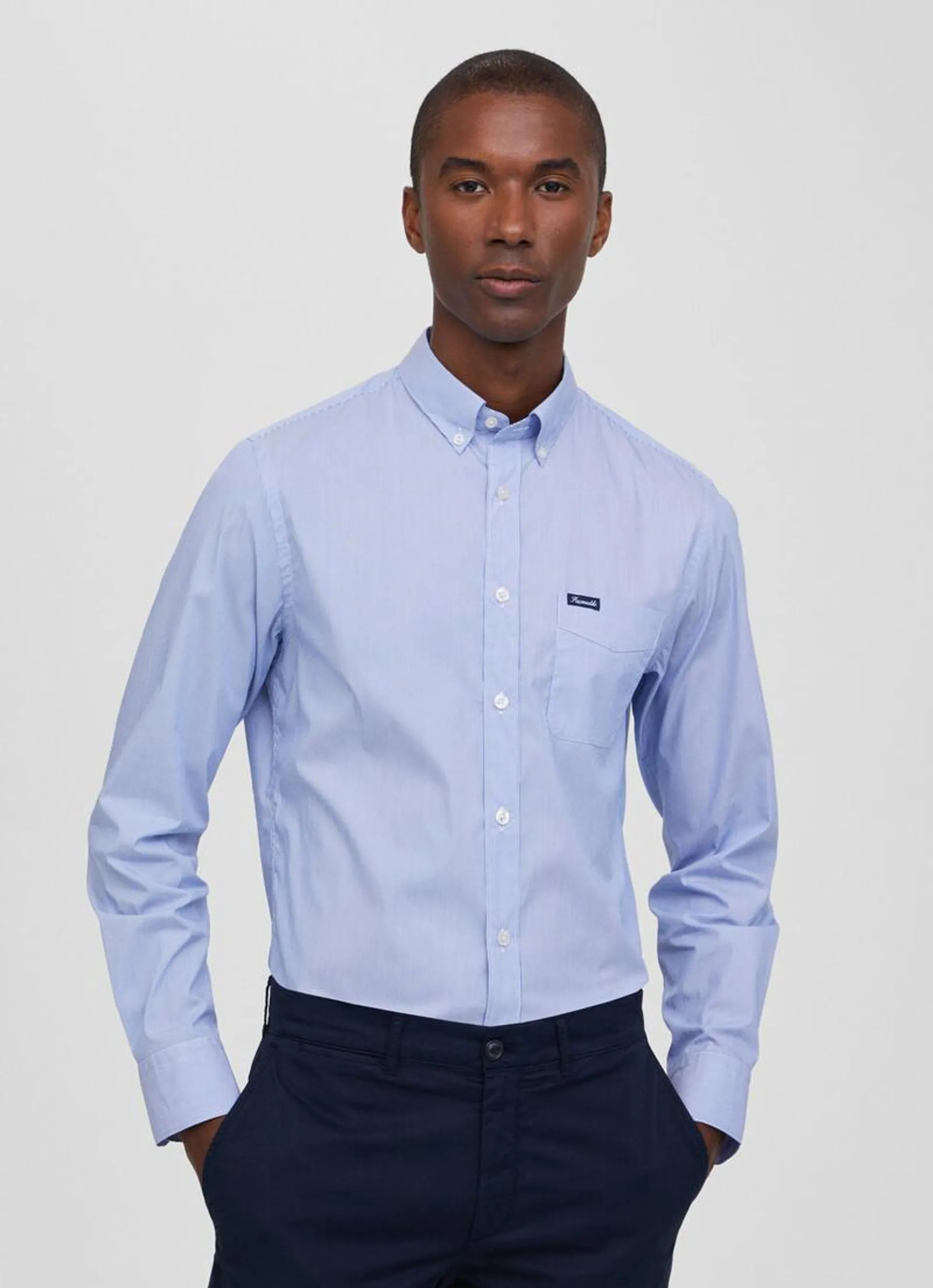 CHEMISE À FINES RAYURES COUPE SLIM