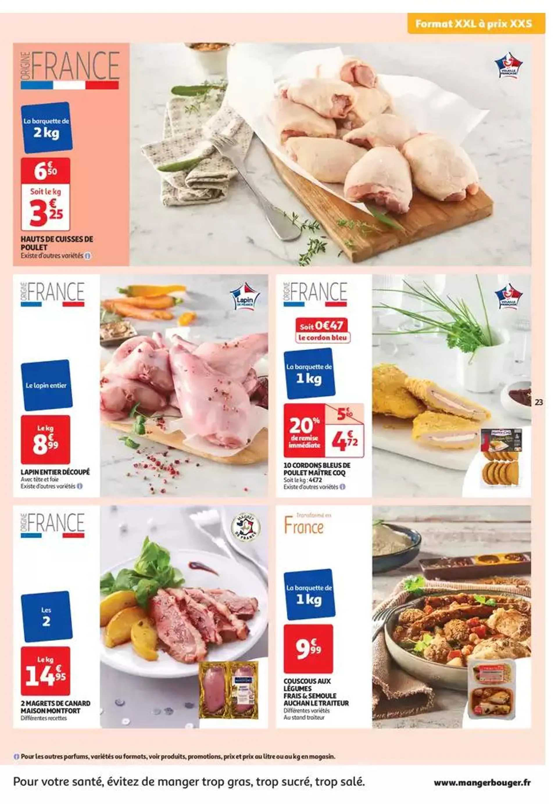 Top depart : 25 jours Auchan  du 29 octobre au 4 novembre 2024 - Catalogue page 23