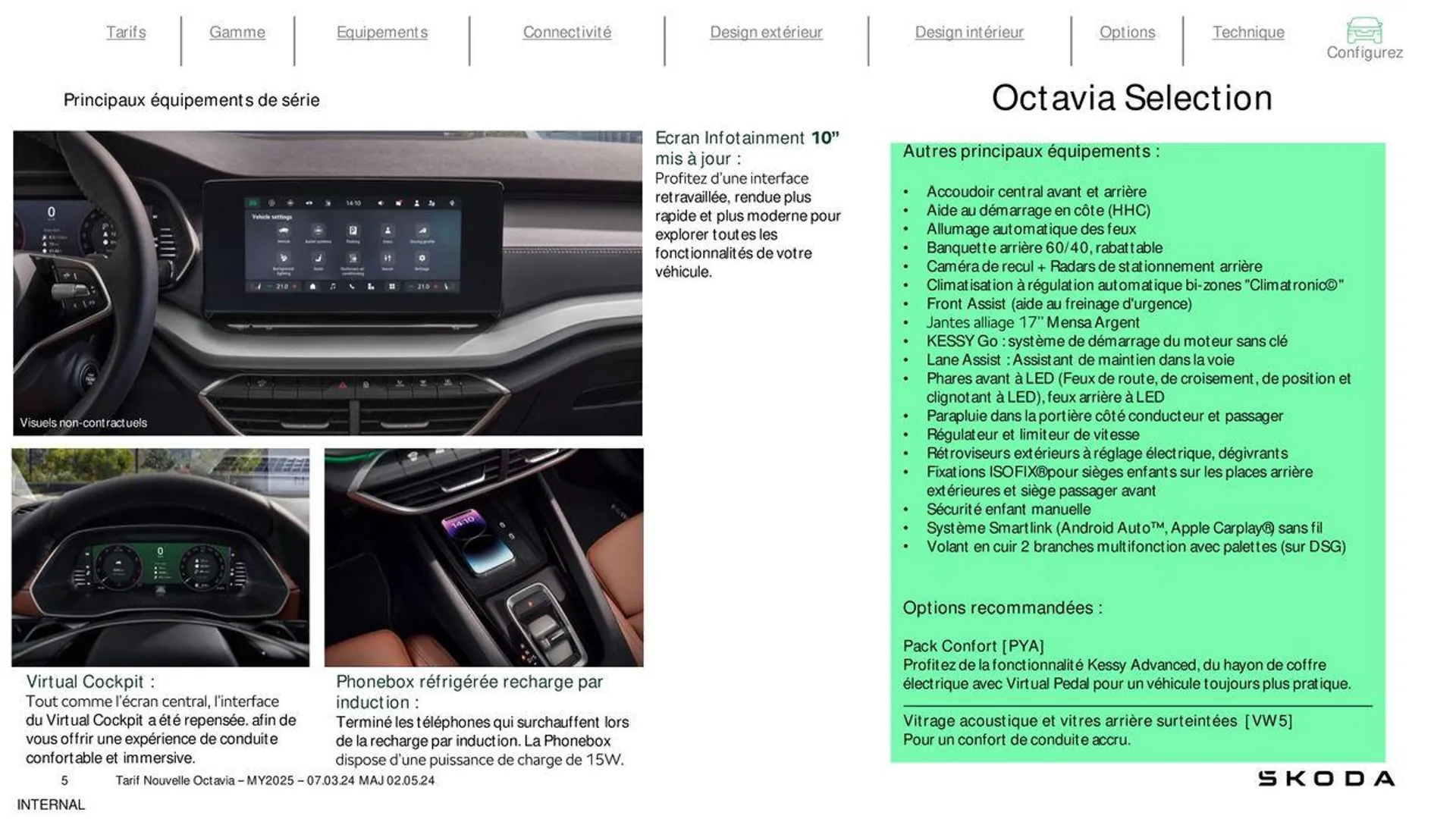 Octavia Berline Selection 1.5 TSI 116ch Hybrid DSG - 5