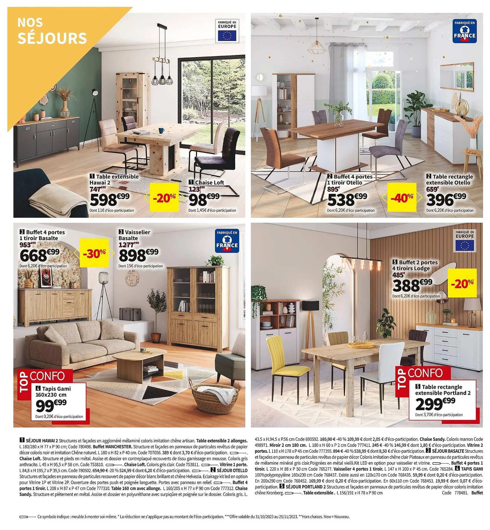 Catalogue Conforama du 30 octobre au 27 novembre 2023 - Catalogue page 38