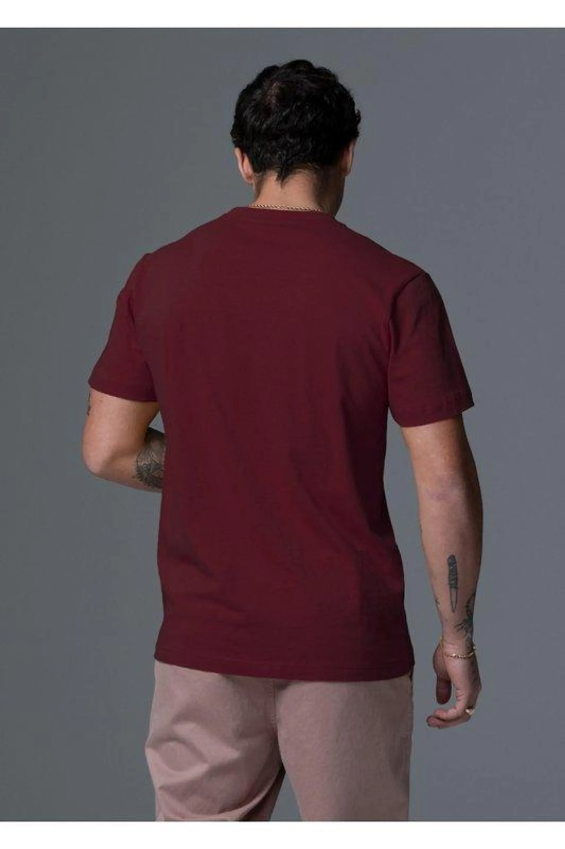 Tshirt Logo Imprimé - Redskins - Homme - BURGUNDY