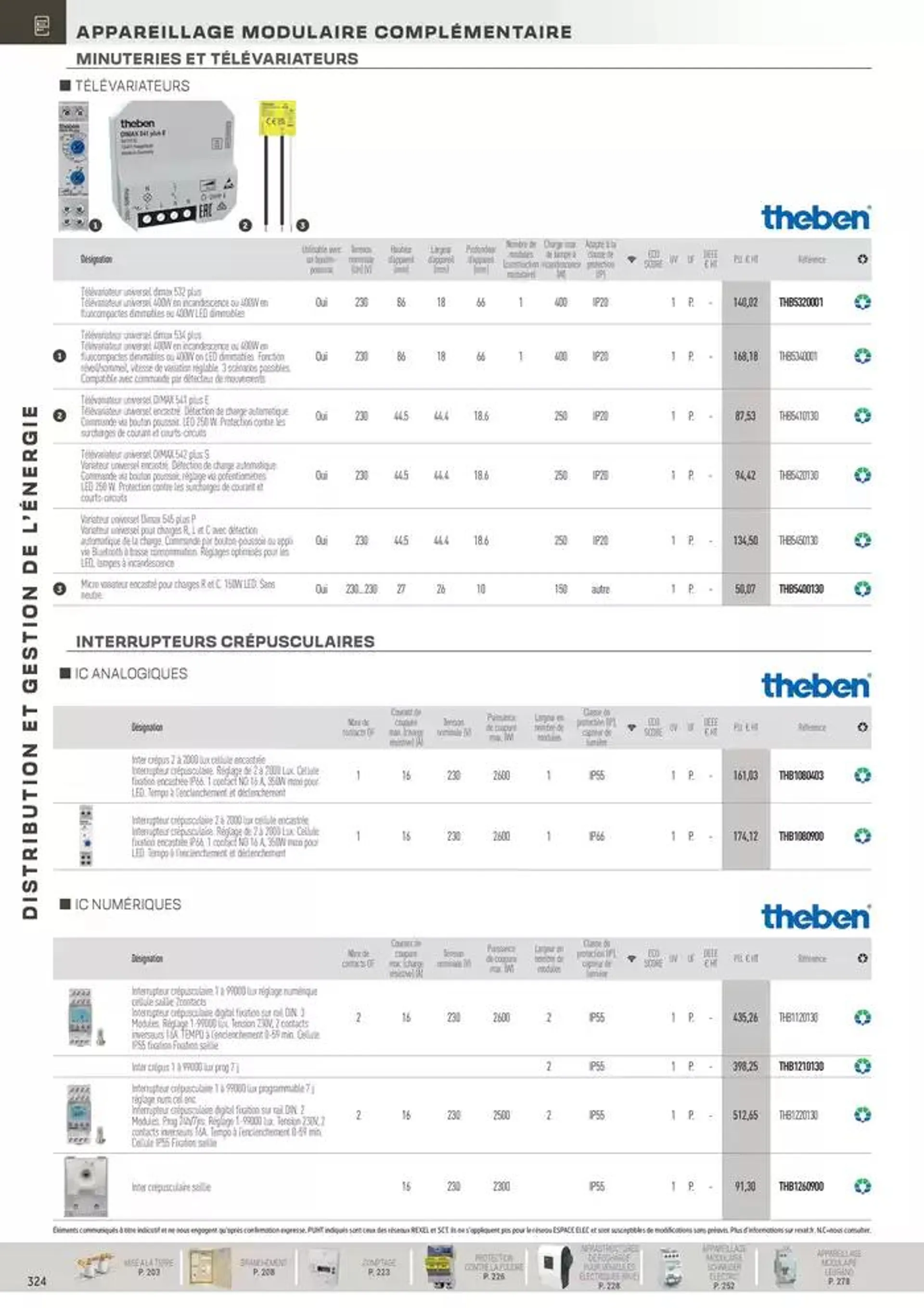 Distribution et Gestion de l'Energie du 31 octobre au 31 décembre 2024 - Catalogue page 124