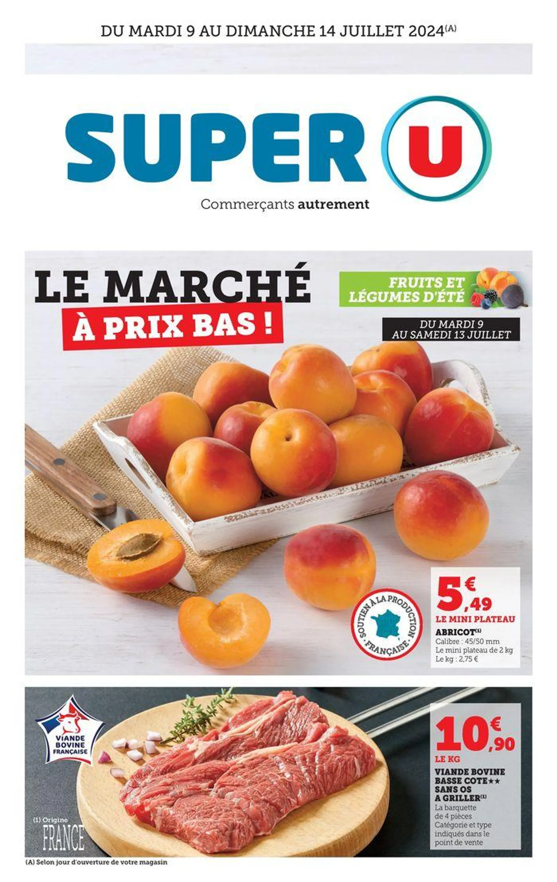 Le marché à prix bas ! du 9 juillet au 14 juillet 2024 - Catalogue page 1