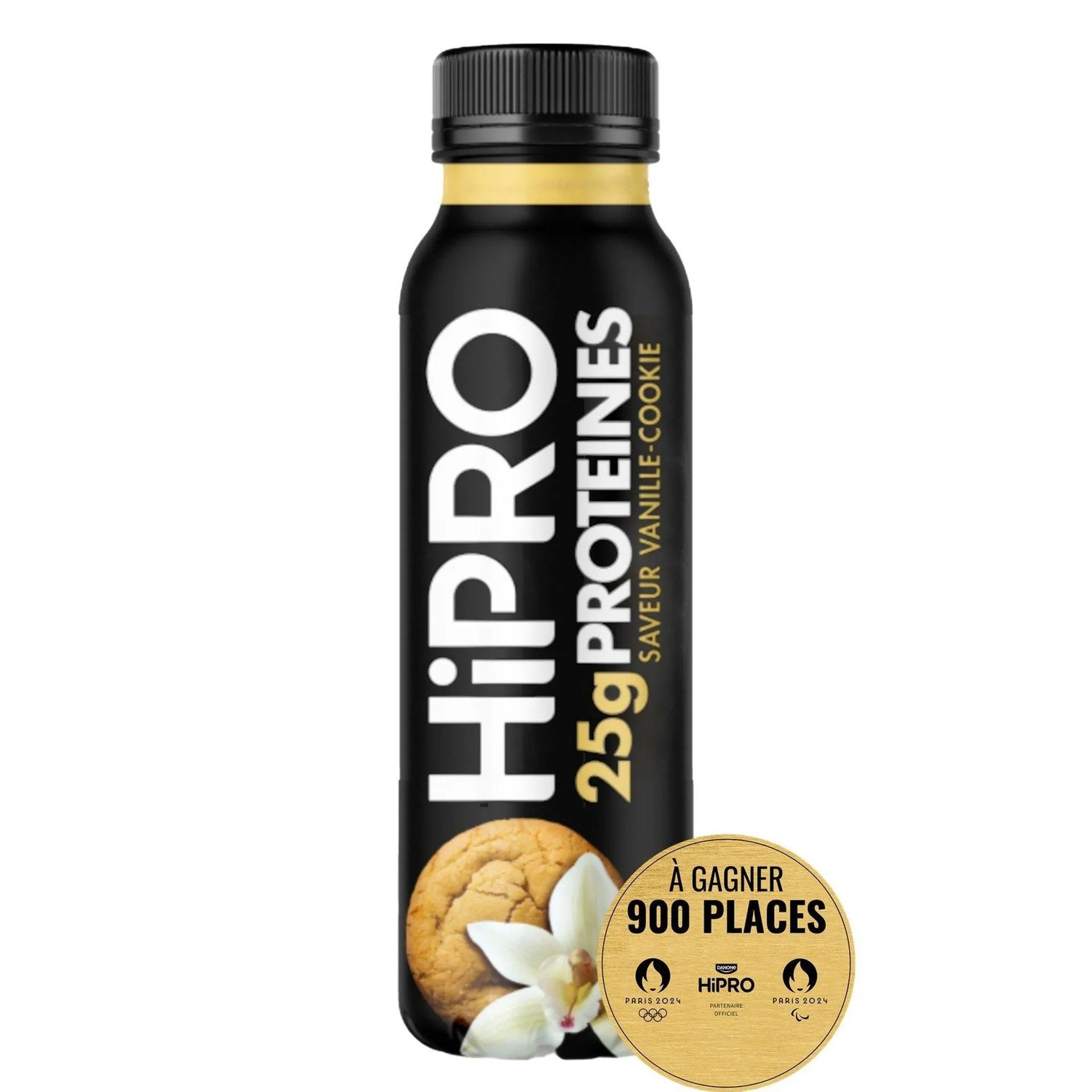 Yaourt à boire vanille cookie protéiné 0% MG HIPRO