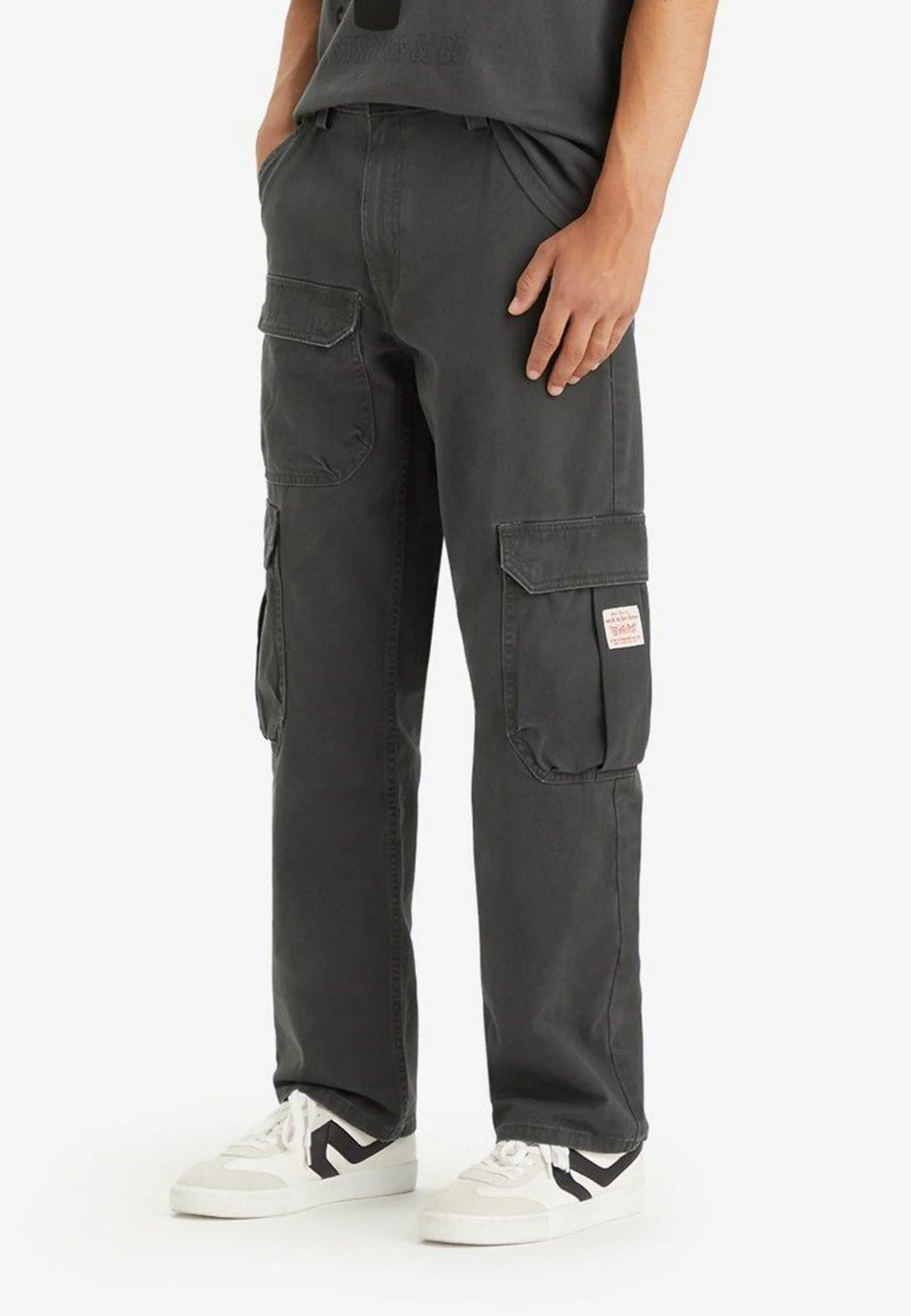 STAY LOOSE PANT - Pantalon cargo - pirate black