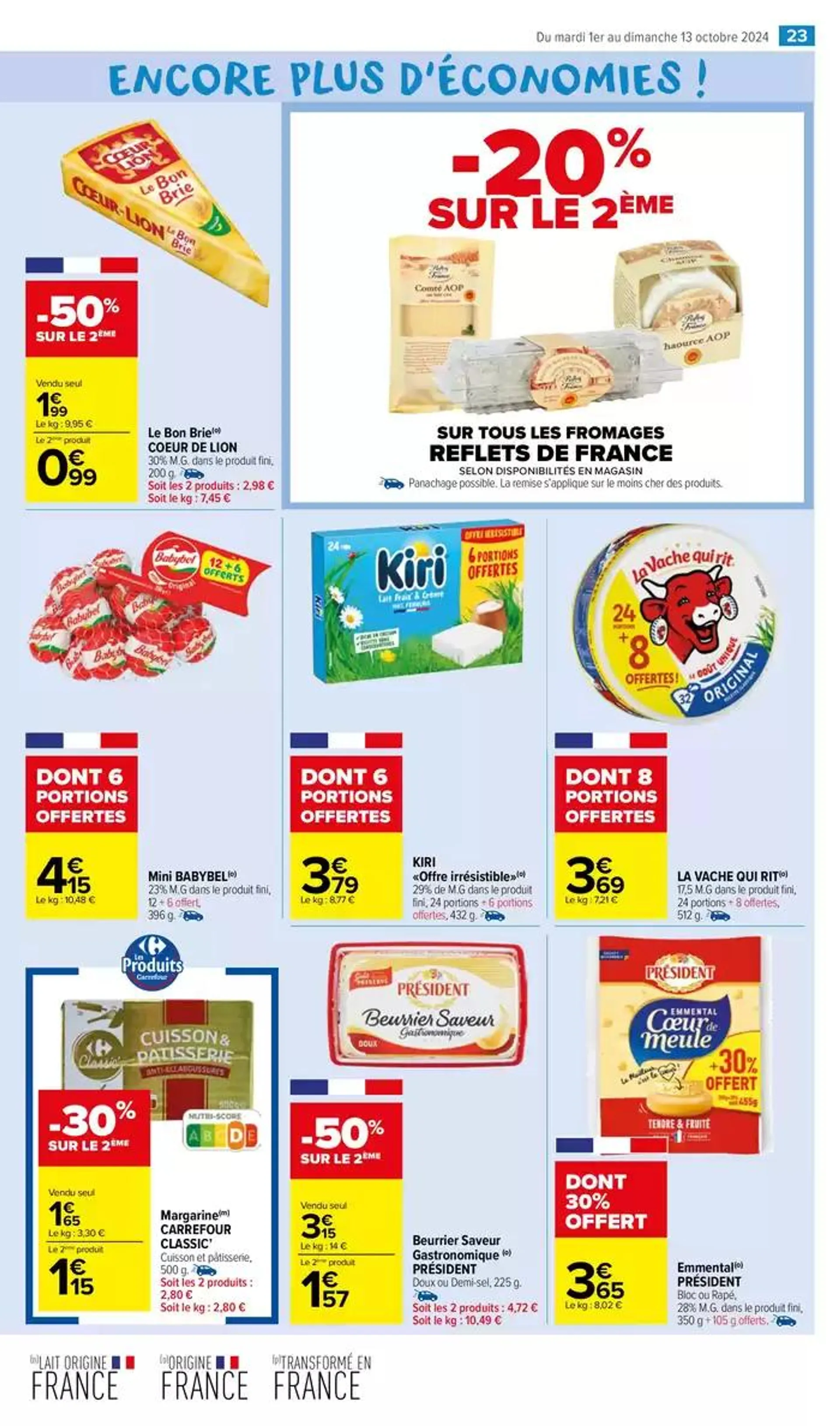 LES SURGELÉS ET GLACES du 1 octobre au 13 octobre 2024 - Catalogue page 25