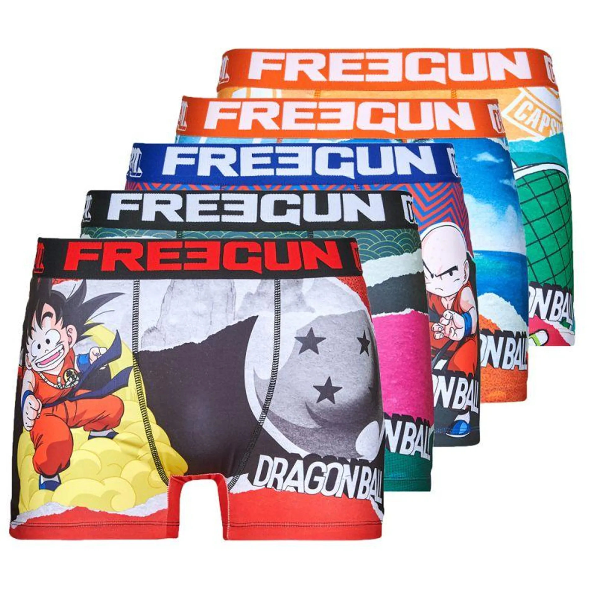 Lot de 5 Boxers Freegun homme Dragon Ball