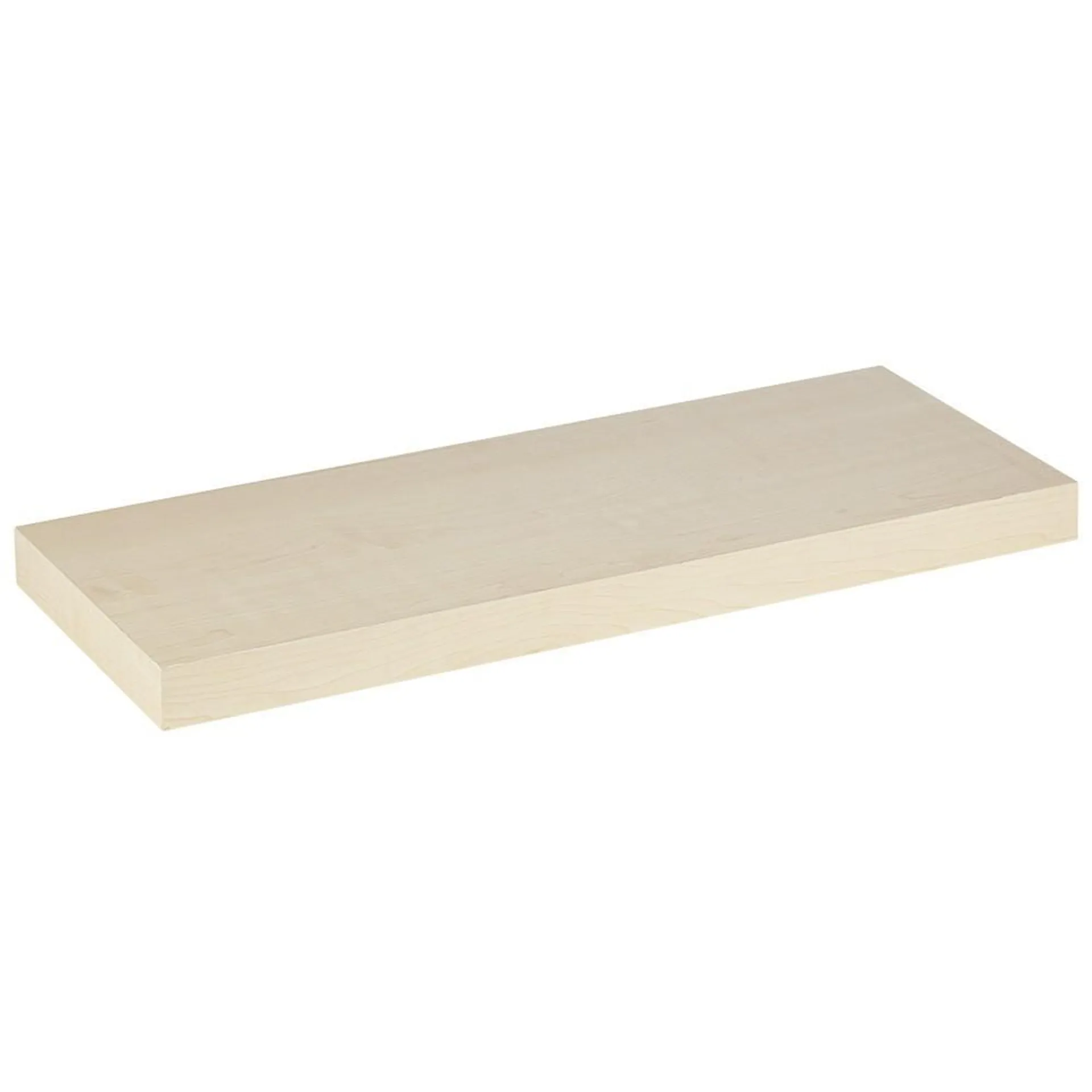 Étagère murale rectangulaire bois beige