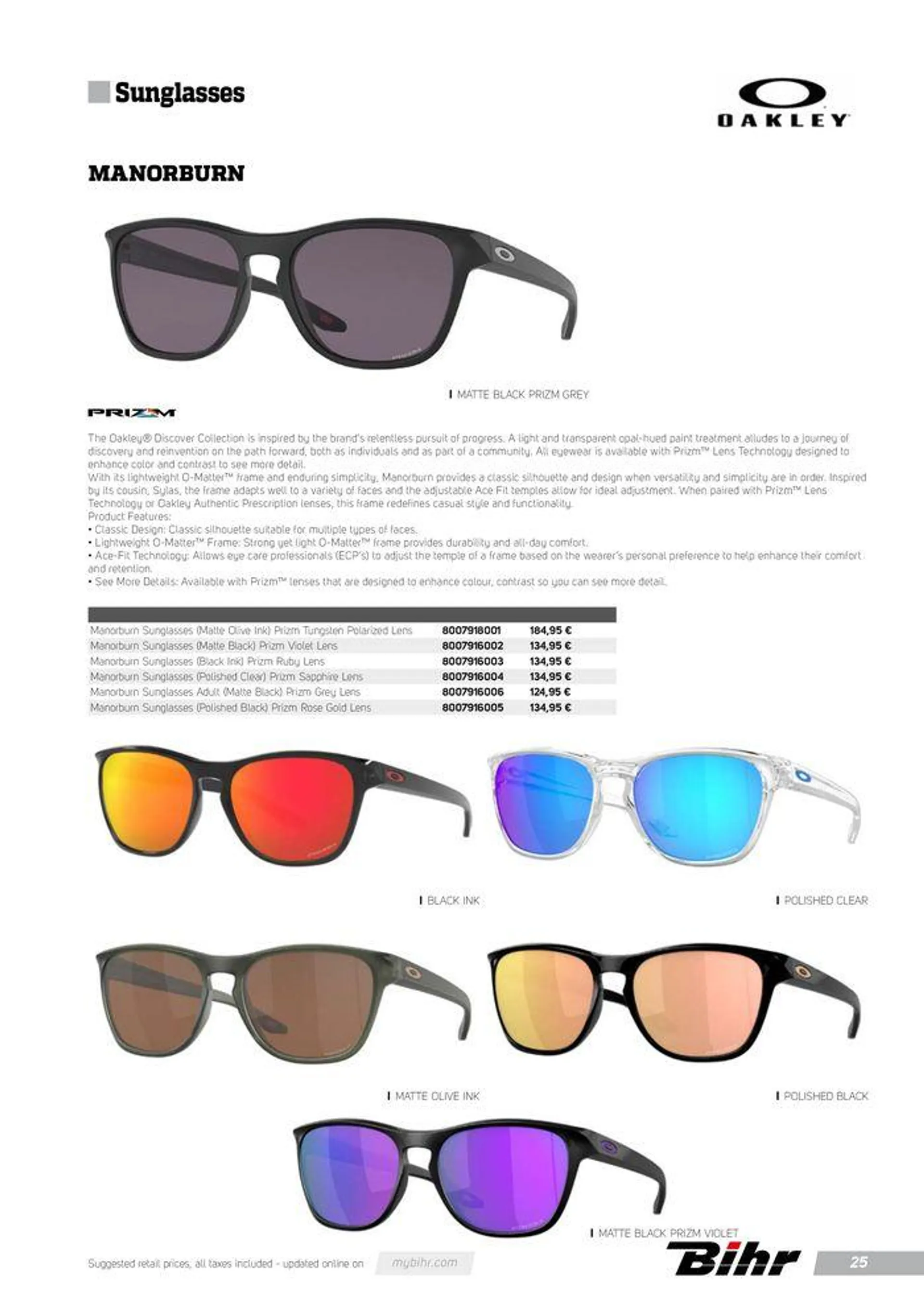 Lunettes de soleil OAKLEY Automne 2024 - 25