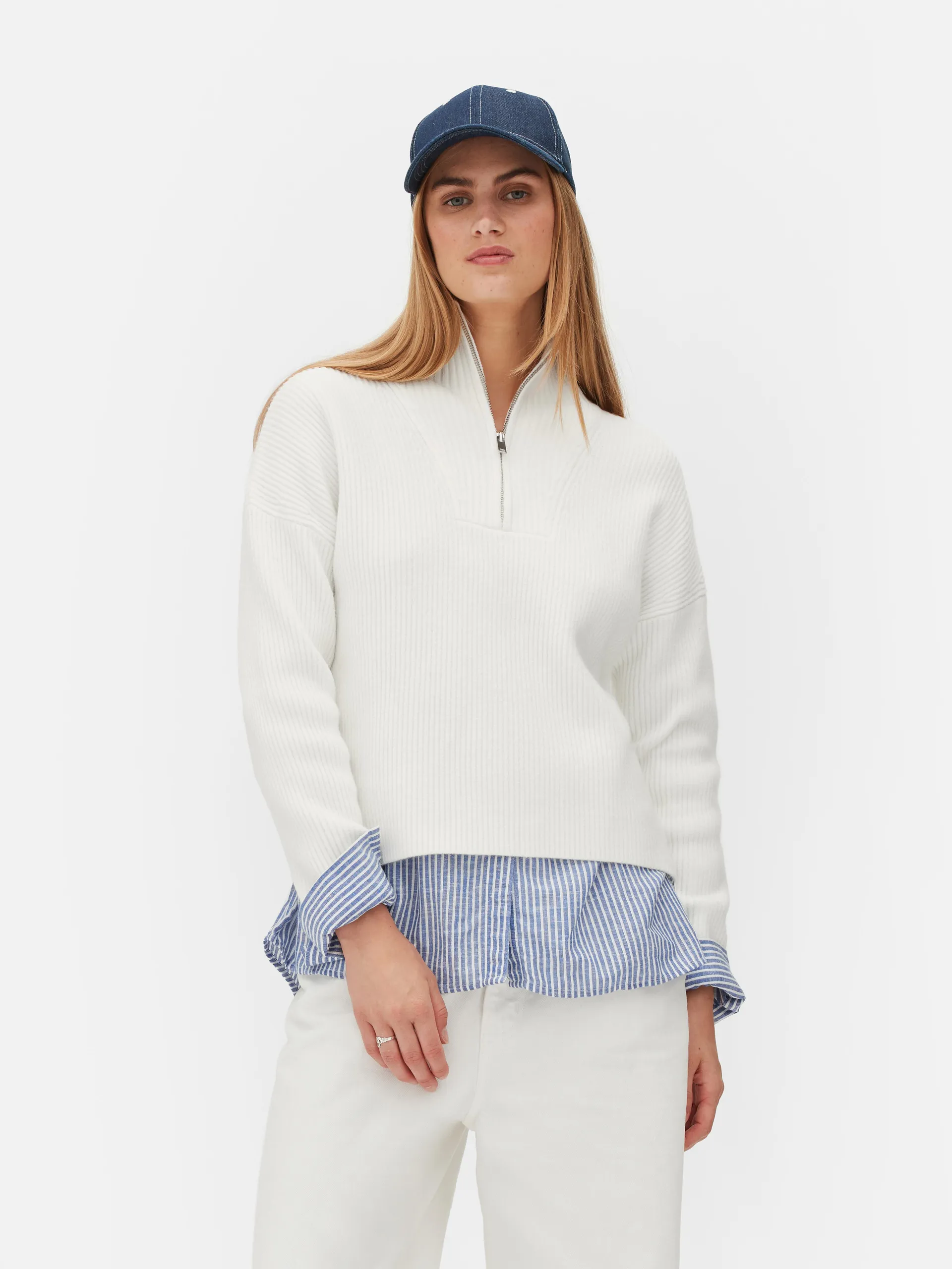 Knitted Half-Zip Jumper