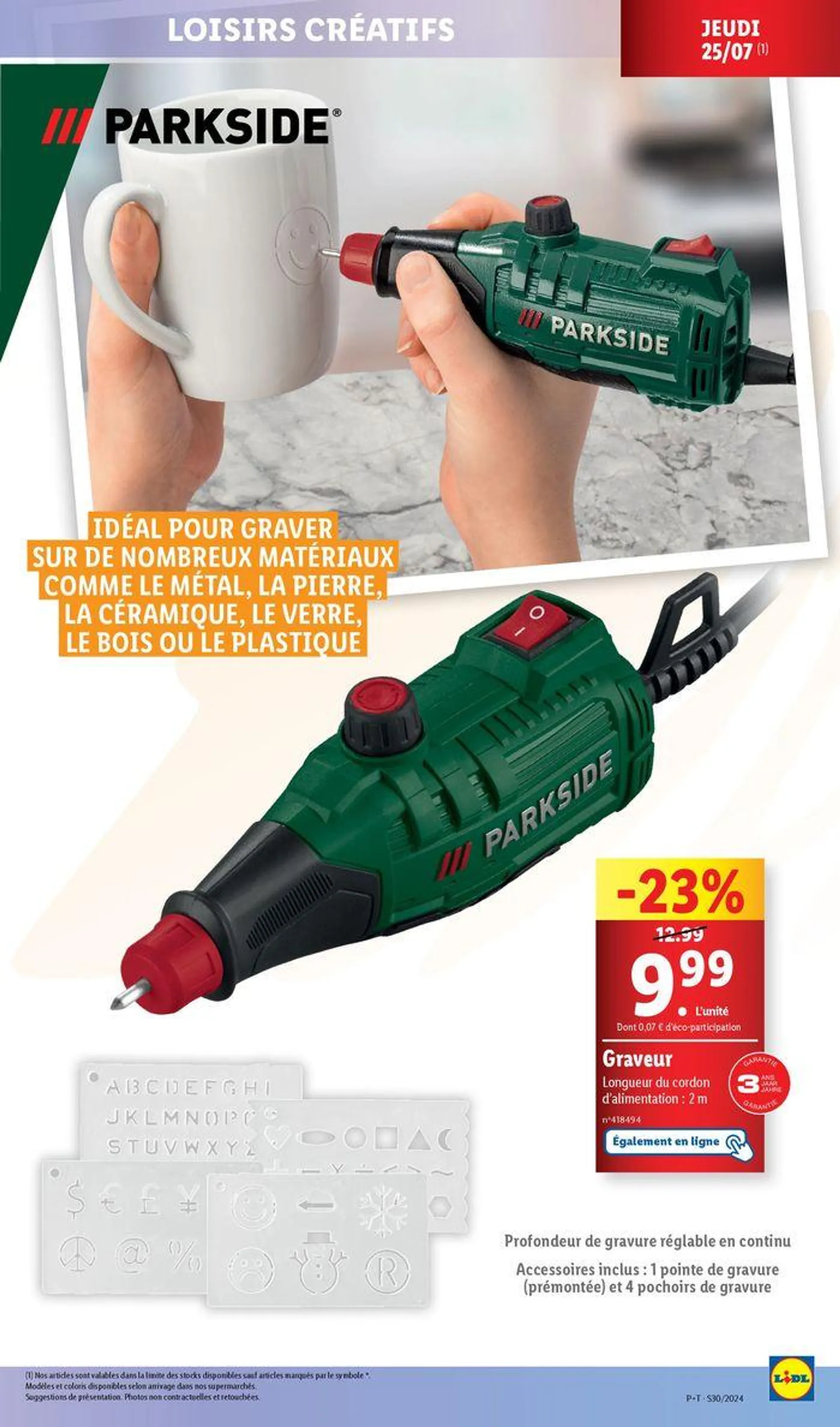 Ne passez pas à côté de nos offres bricolage et maison, toujours à prix Lidl ! du 25 juillet au 29 juillet 2024 - Catalogue page 17