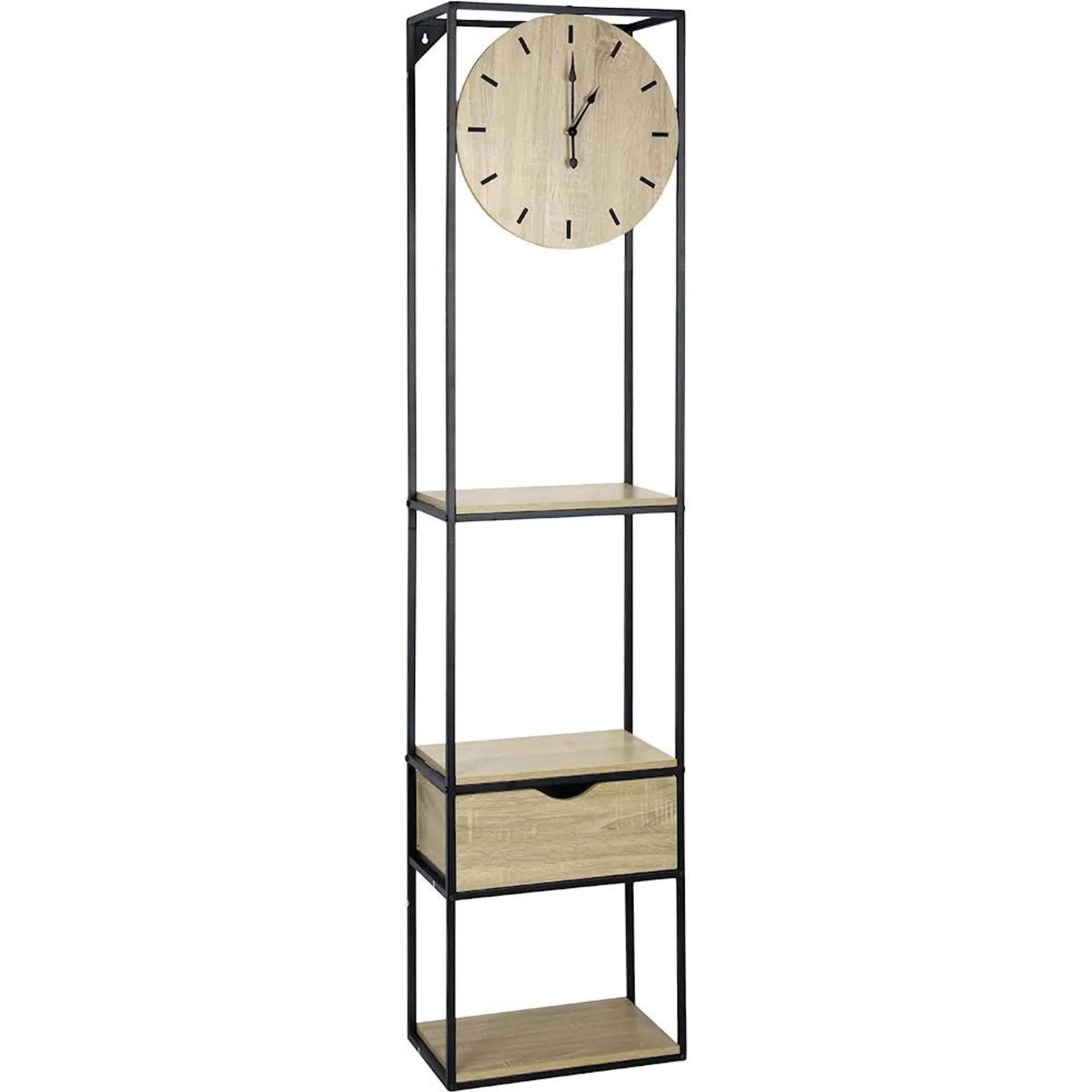 Etagère avec horloge intégrée