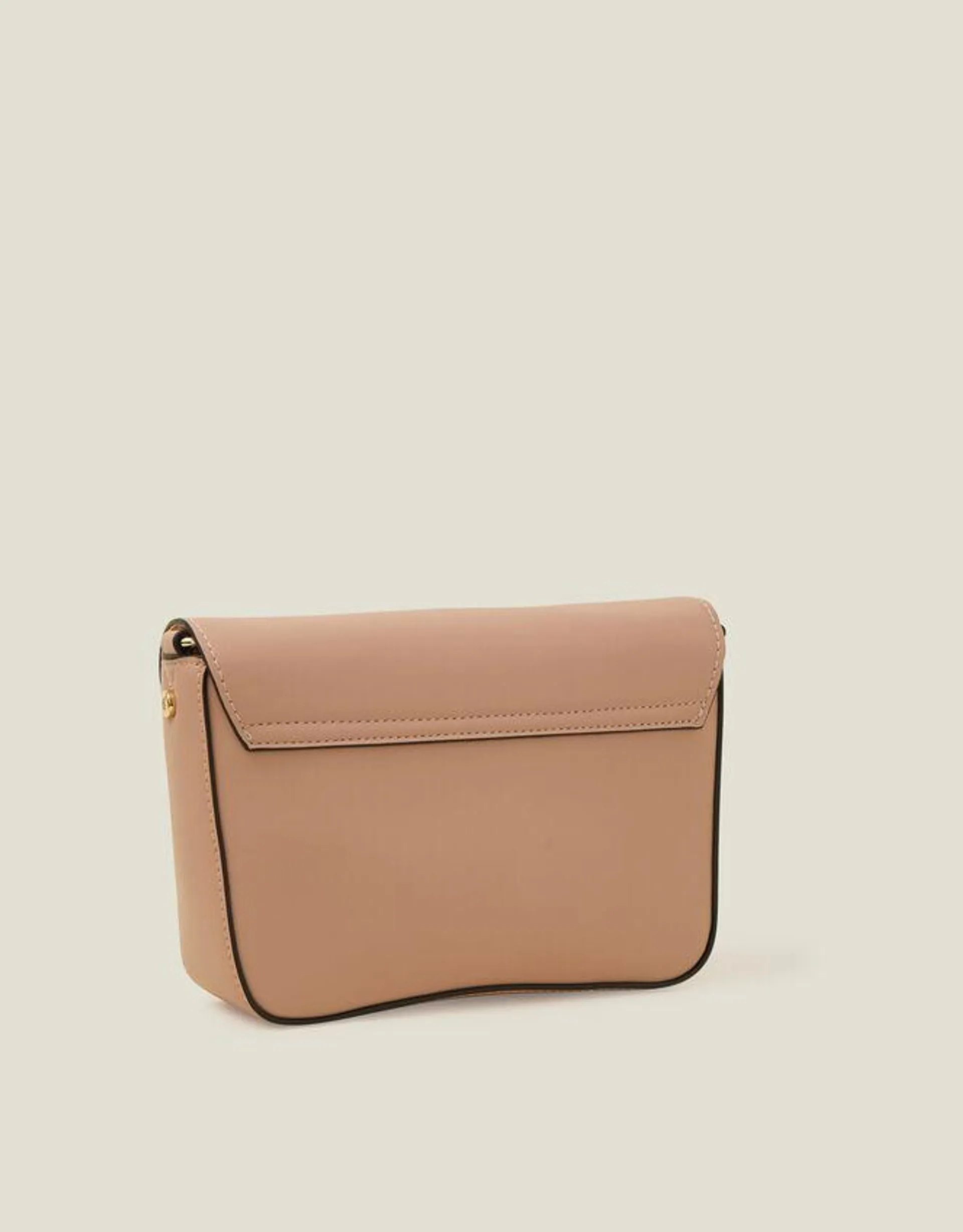 Metal Detail Cross-Body Bag Pink