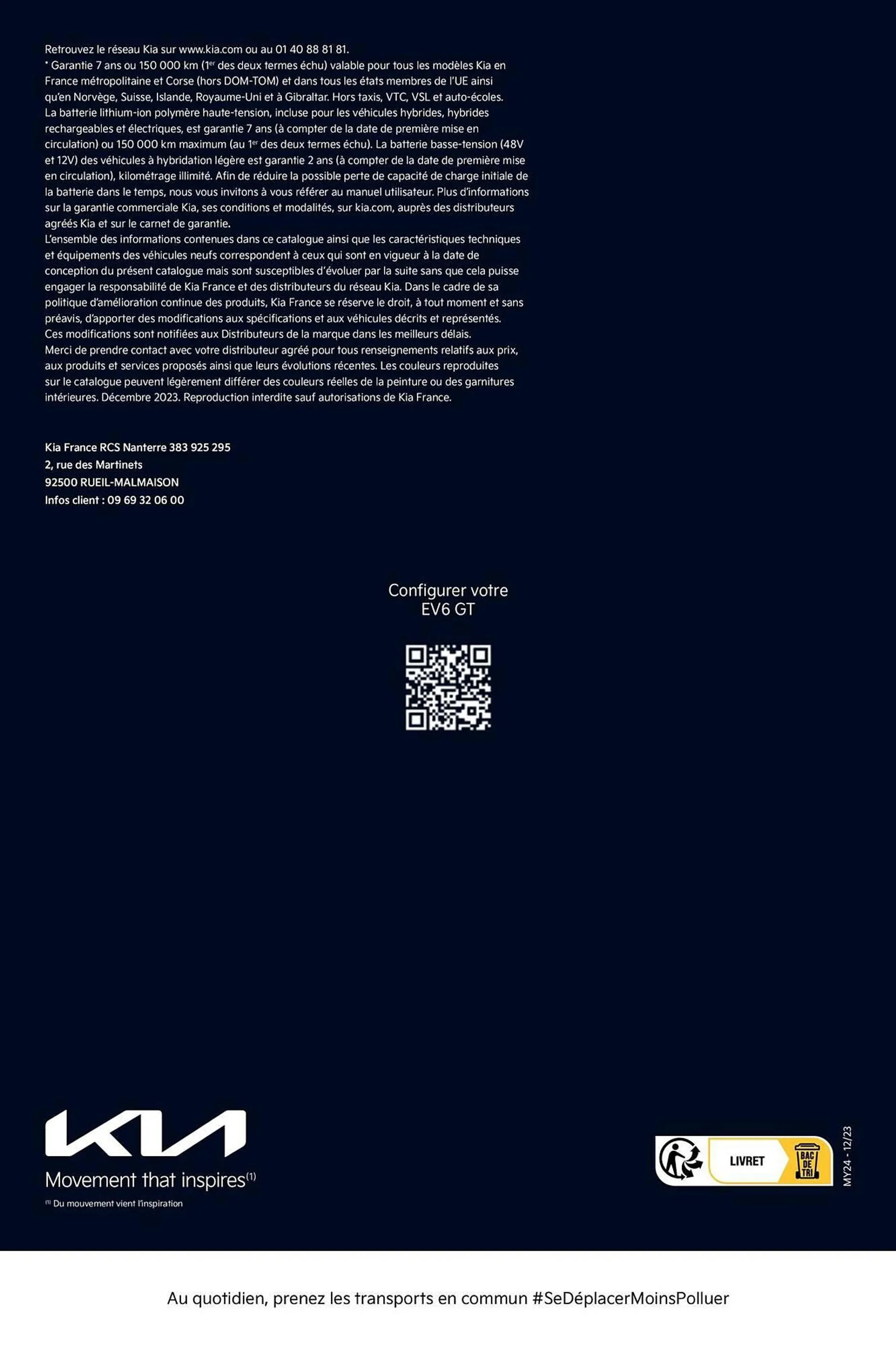 Catalogue KIA EV6 GT 100% ÉLECTRIQUE du 2 février au 23 janvier 2025 - Catalogue page 13