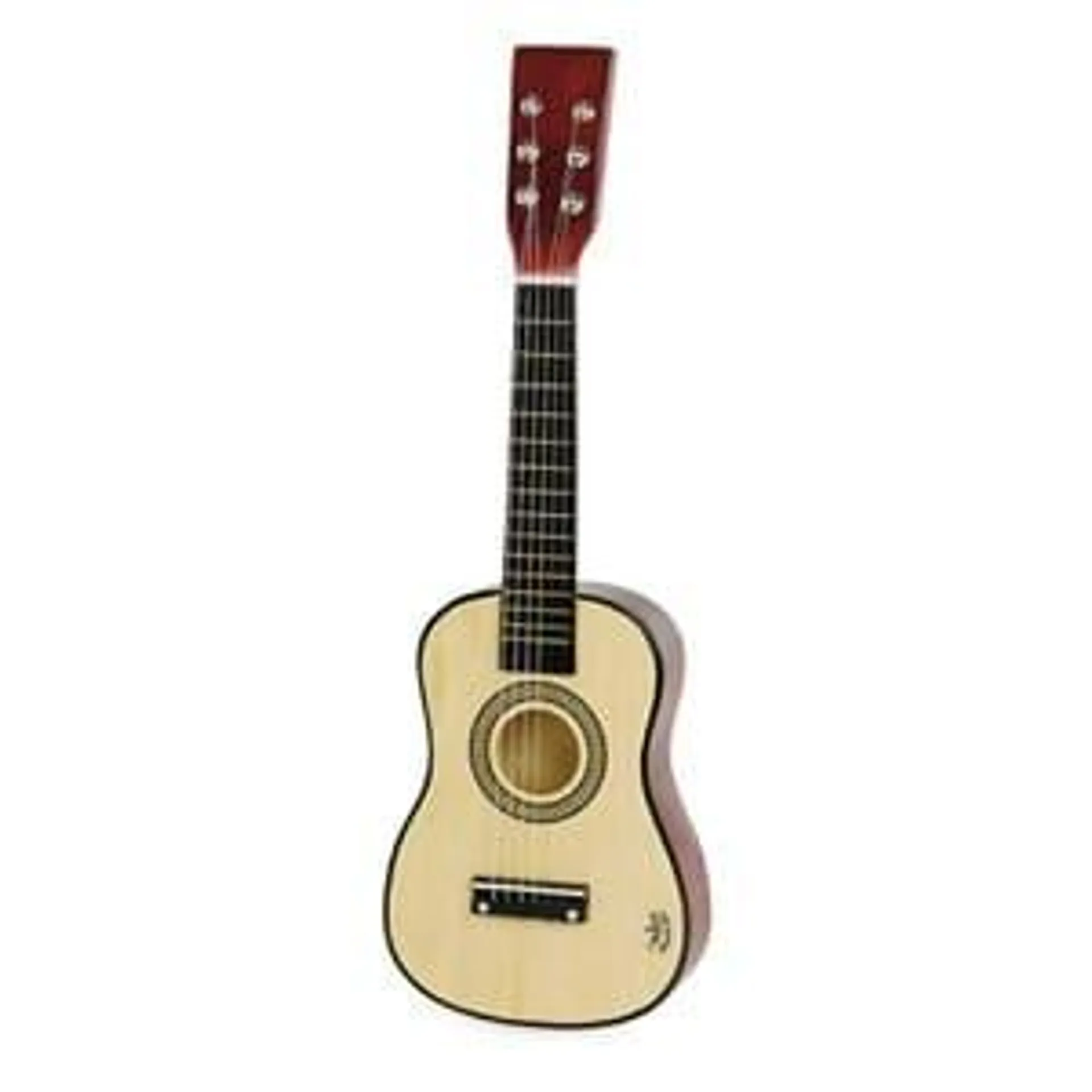 Guitare en bois naturel