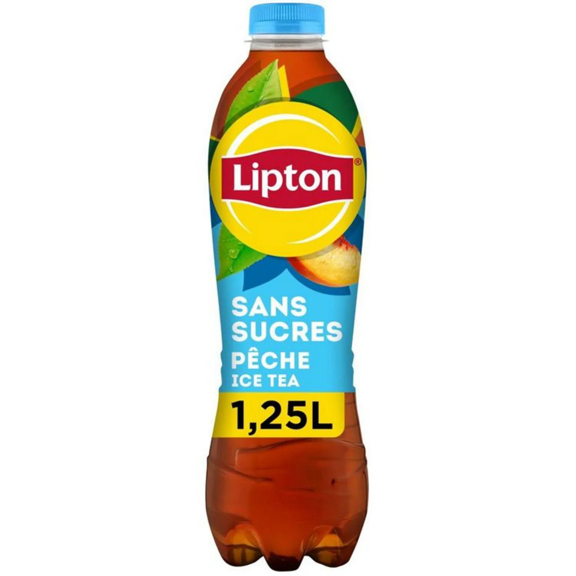 LIPTON Boisson Ice Tea à base de thé saveur pêche sans sucre 1.25l